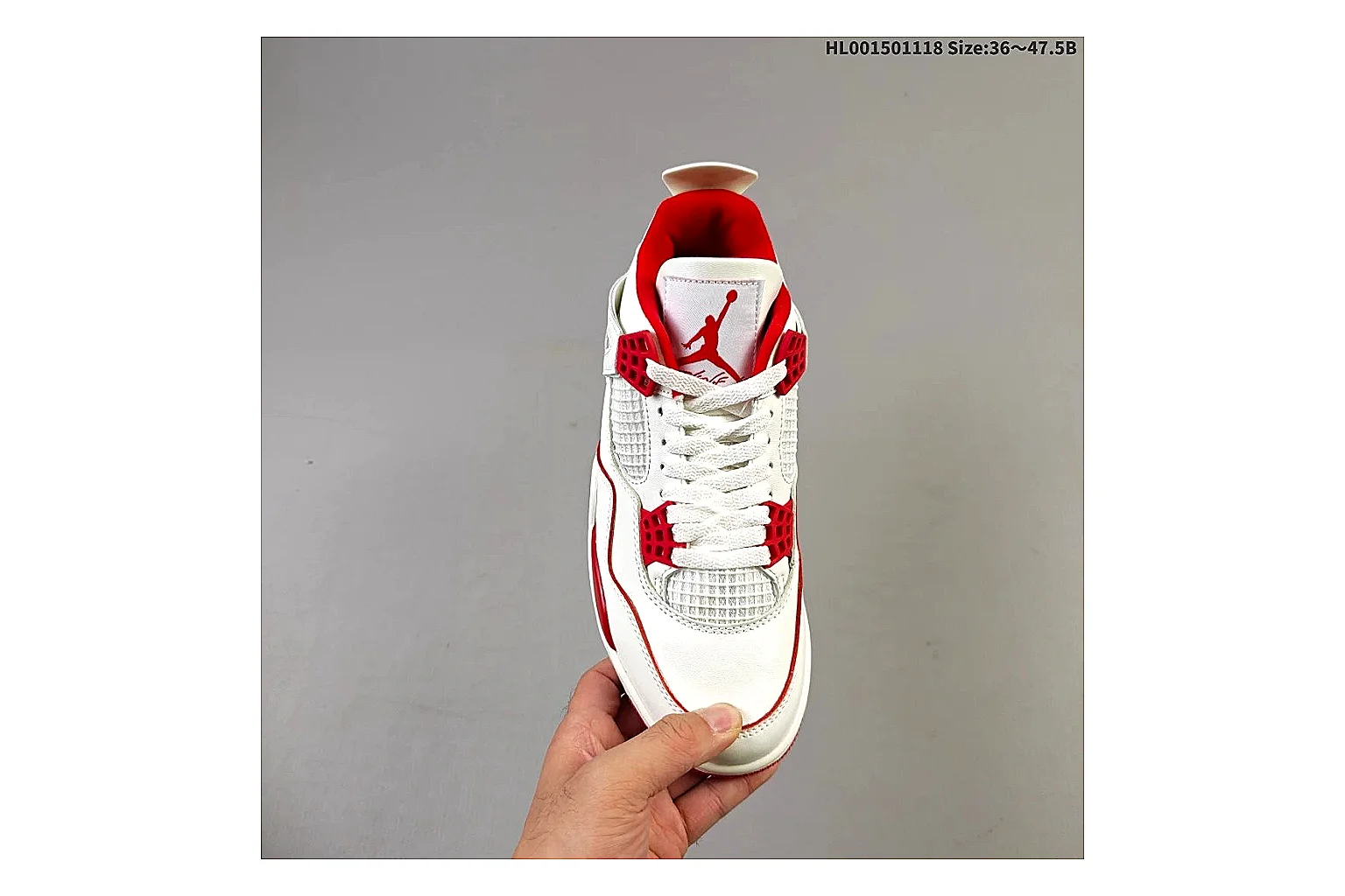 kakofindlist.com Air Jordan White Red Jordan 4 9588 White Red mid-top product image thumbnail 4