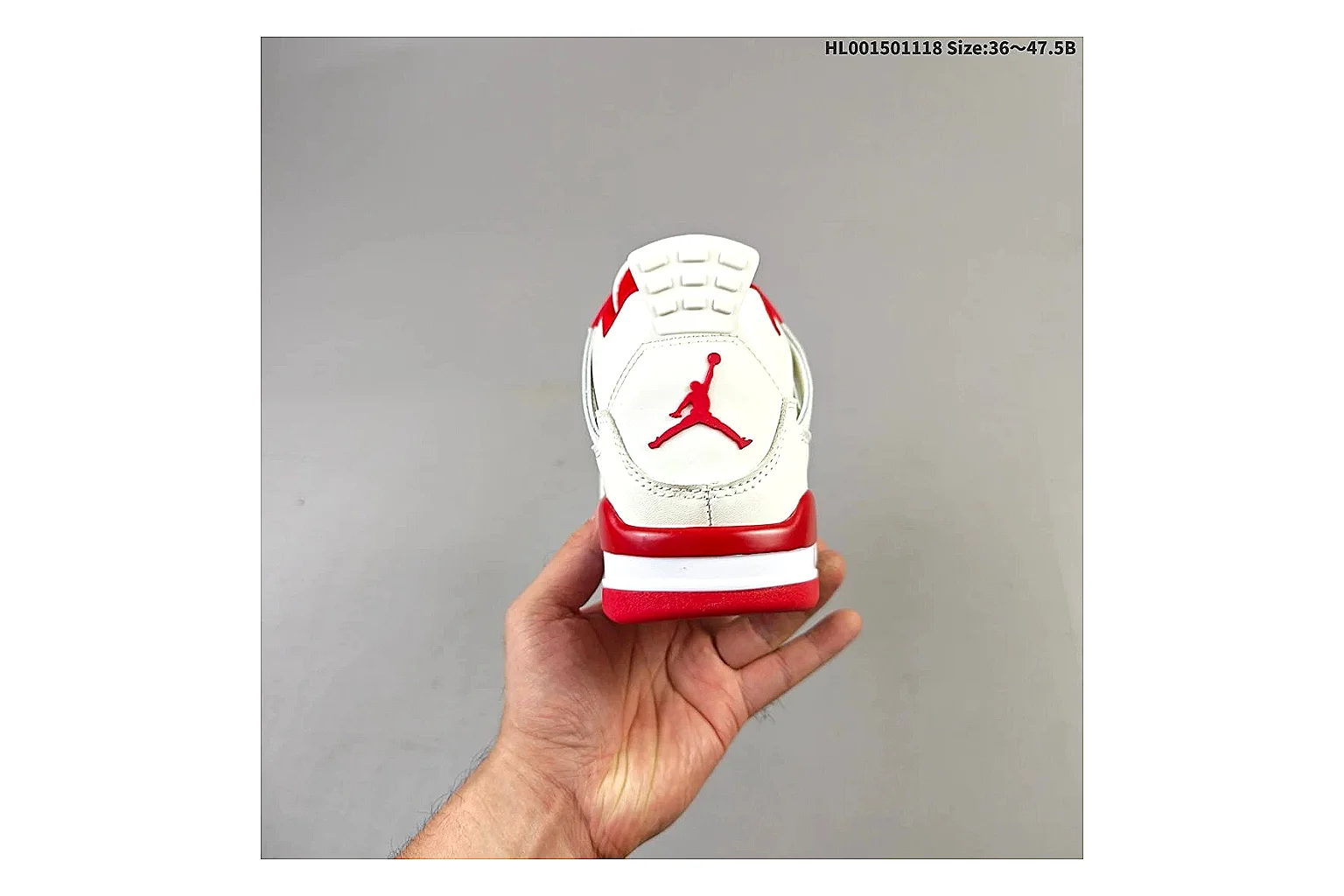kakofindlist.com Air Jordan White Red Jordan 4 9588 White Red mid-top product image thumbnail 5