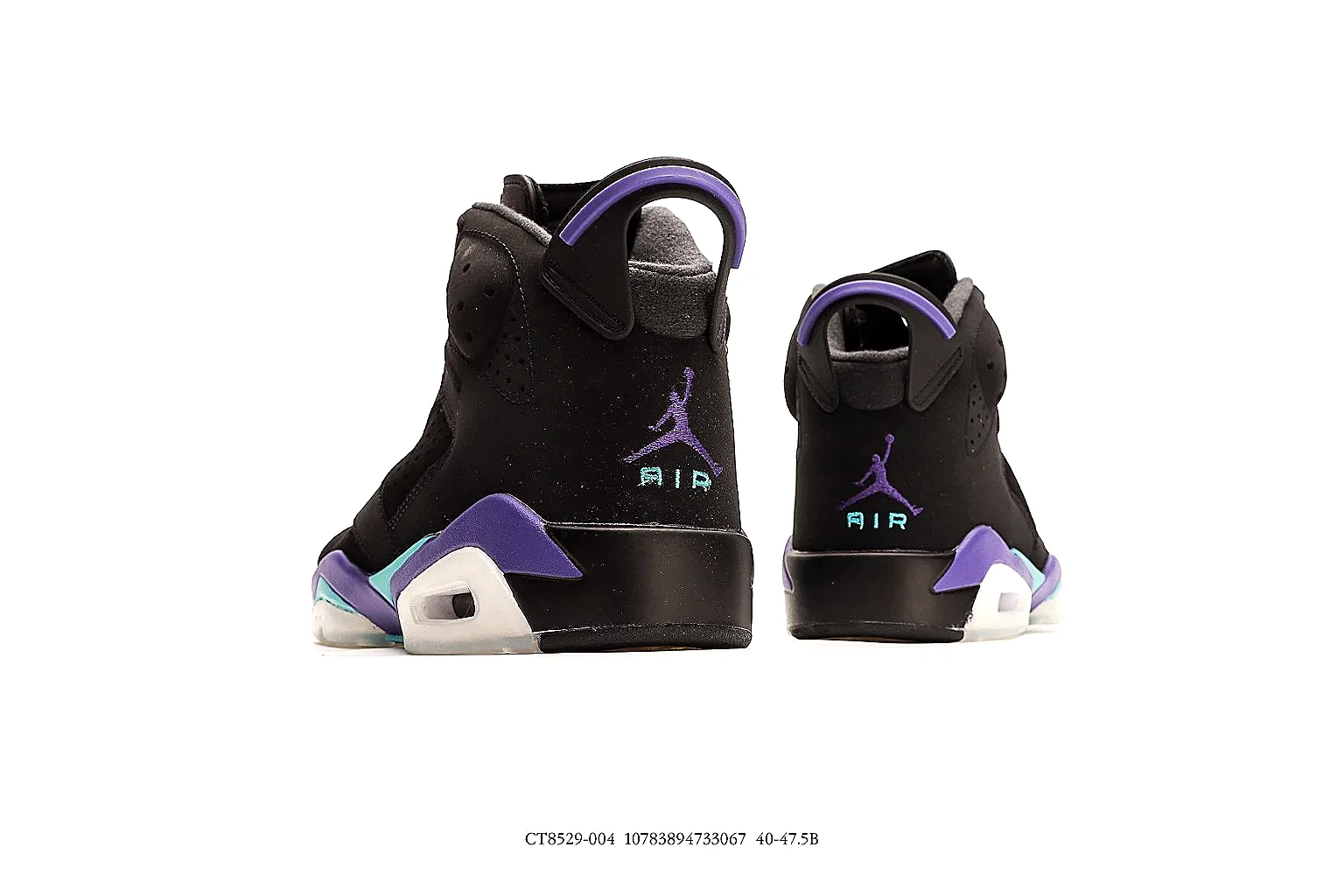 kakofindlist.com Air Jordan Black Purple Jordan 6 0872 Black Purple high-top product image thumbnail 2