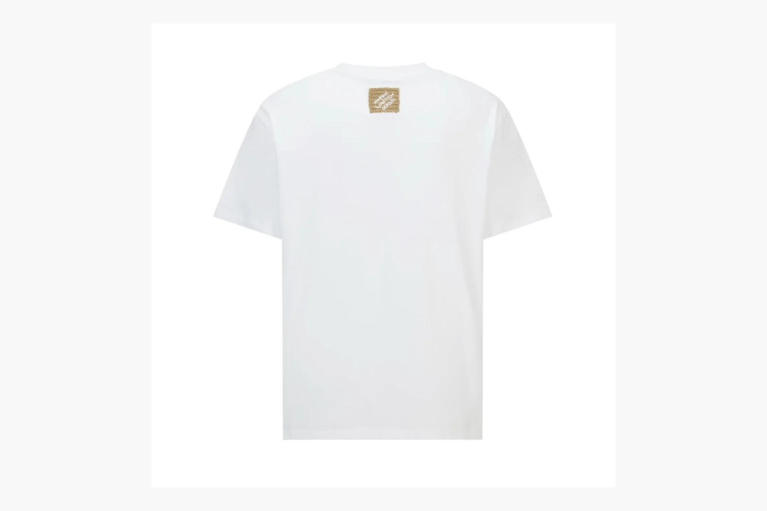White LV raffia rope logo T-shirt value find image thumbnail 2