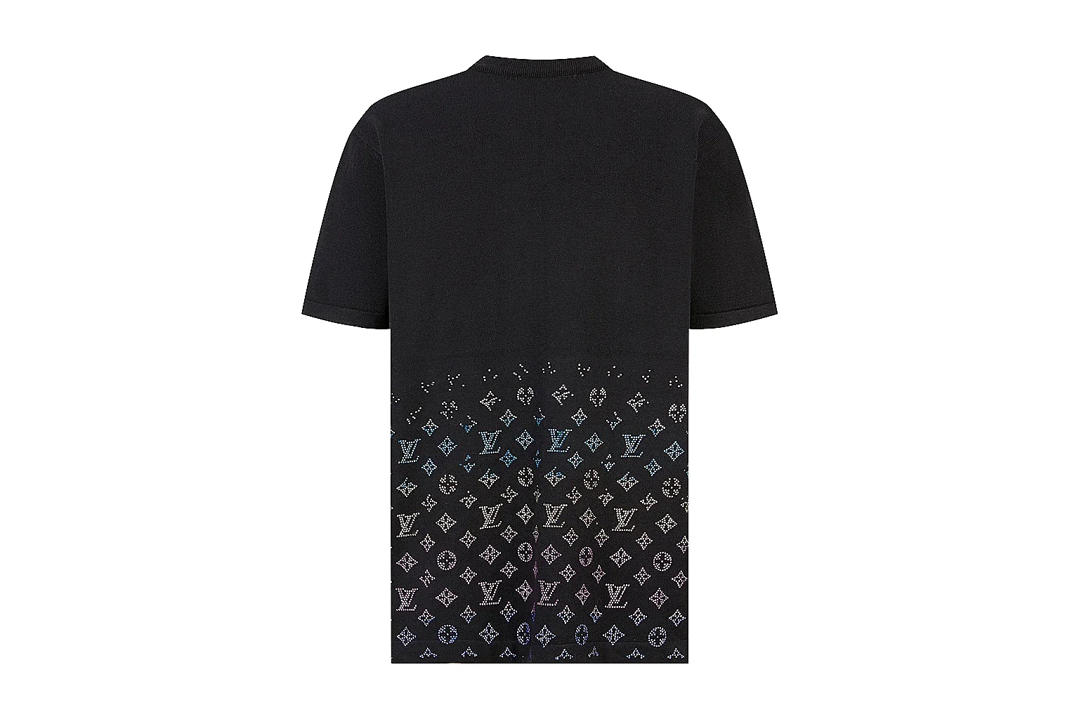 kakofindlist.com Louis Vuitton Black Monogram Hem Tee 0225 Black short-sleeve-tee product image thumbnail 3