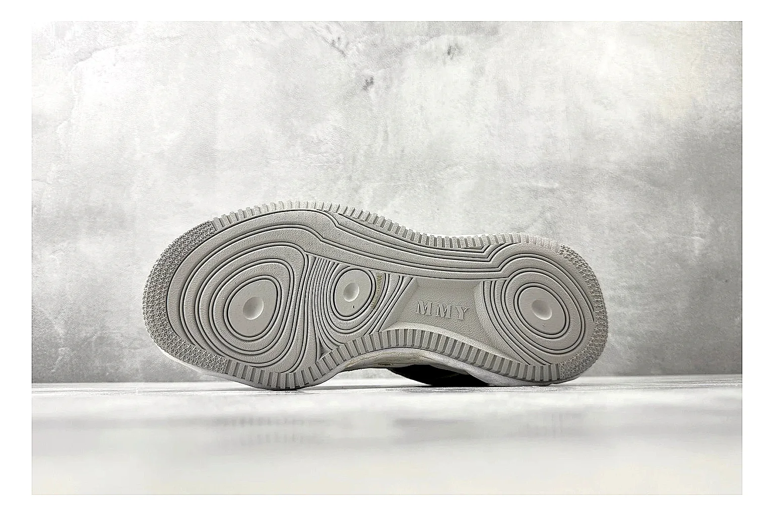 Maison Mihara Yasuhiro Blakey Black Distressed budget find photo showing black distressed canvas upper, warped sculpted white sole, low lace profile, and worn texture thumbnail 5