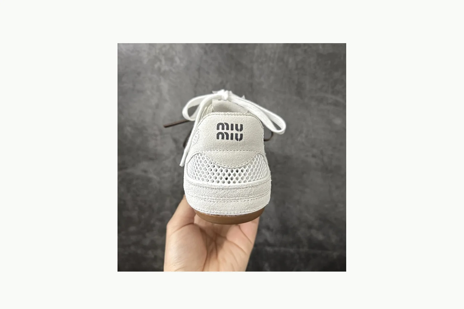 White Miu Miu bow sneaker on a deliberate premium shortlist thumbnail 4