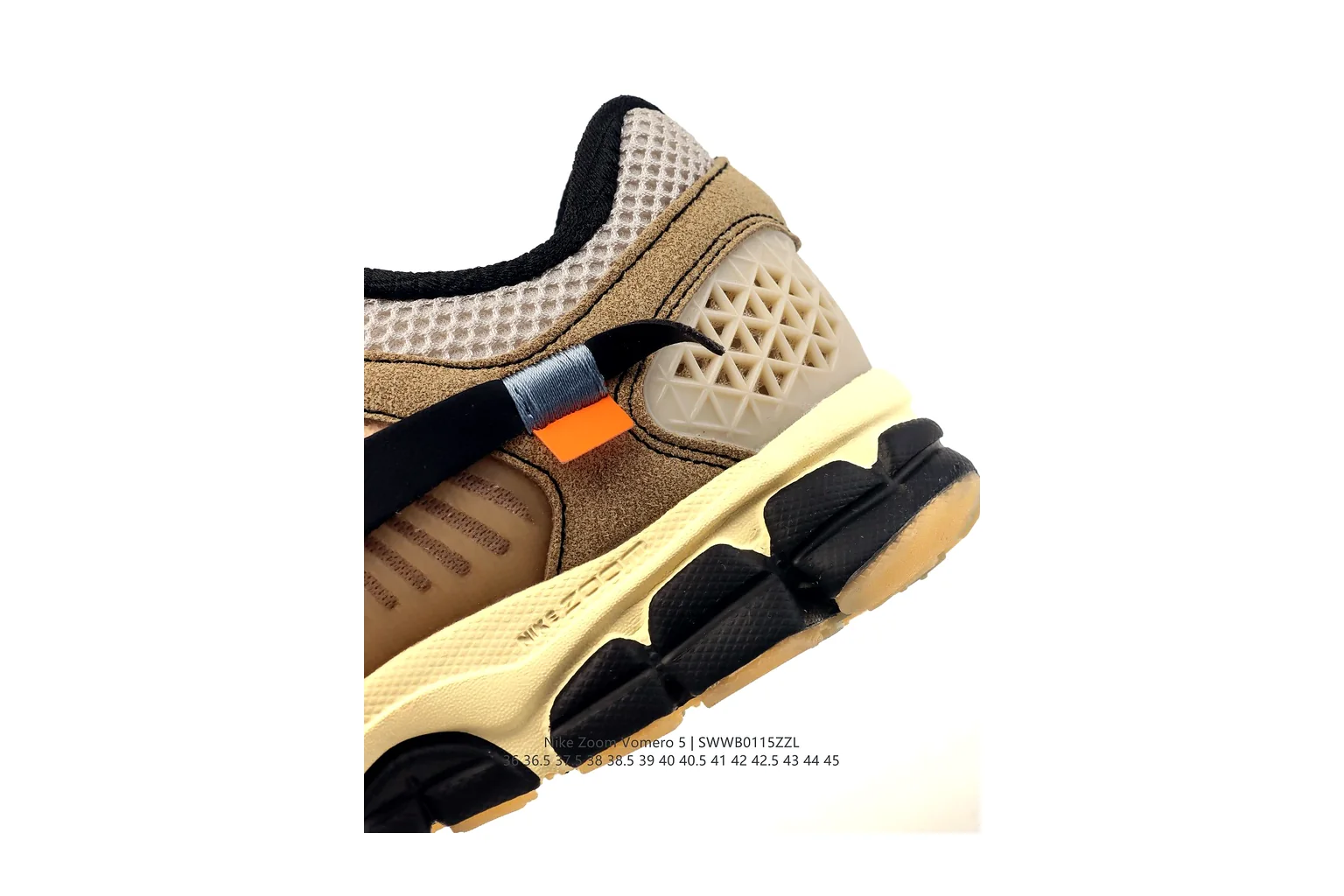 New Balance 1906R Beige Black Orange technical runner six photo view thumbnail 6