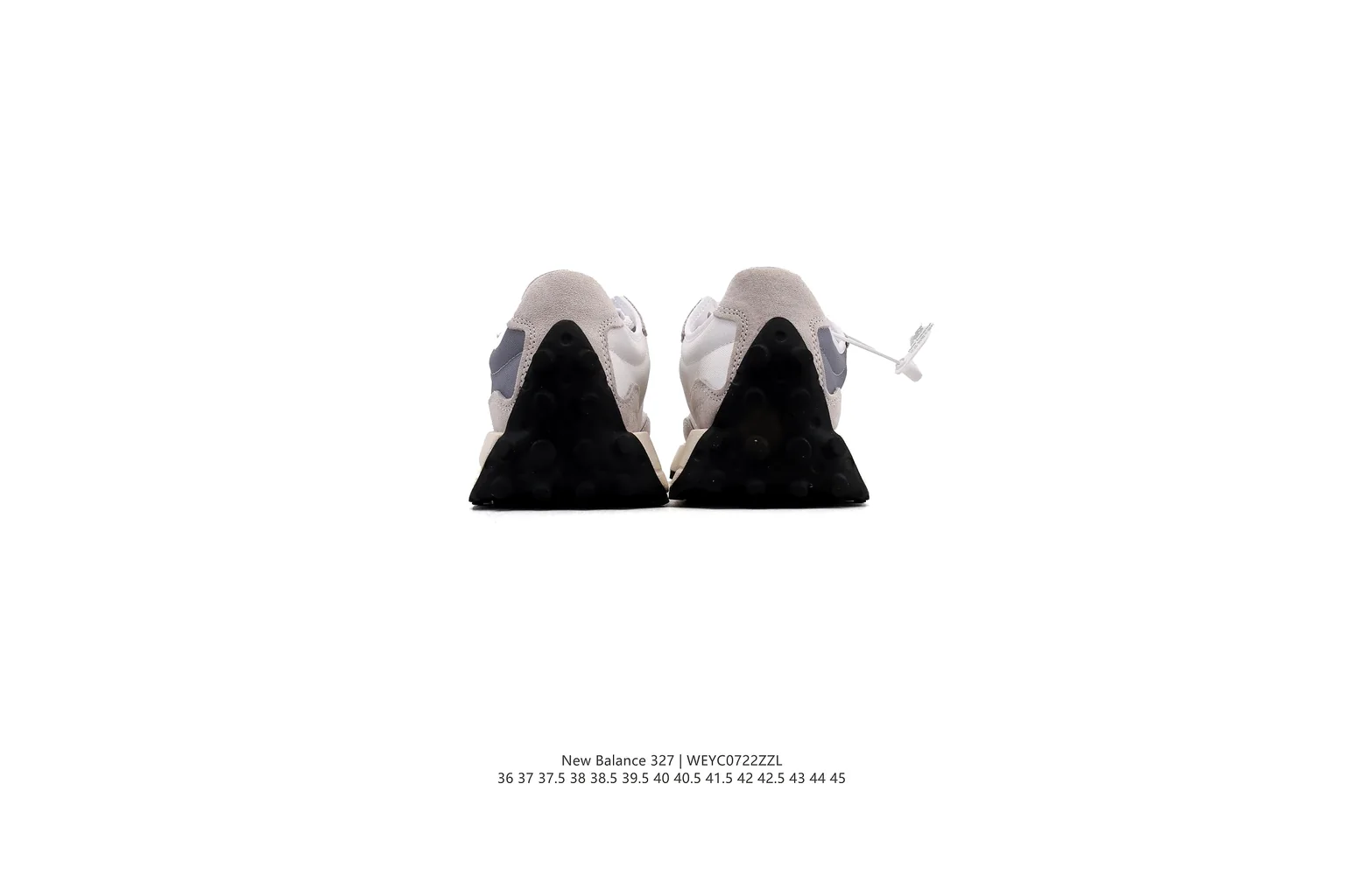 New Balance 327 Grey Cream classic runner six photo view thumbnail 4
