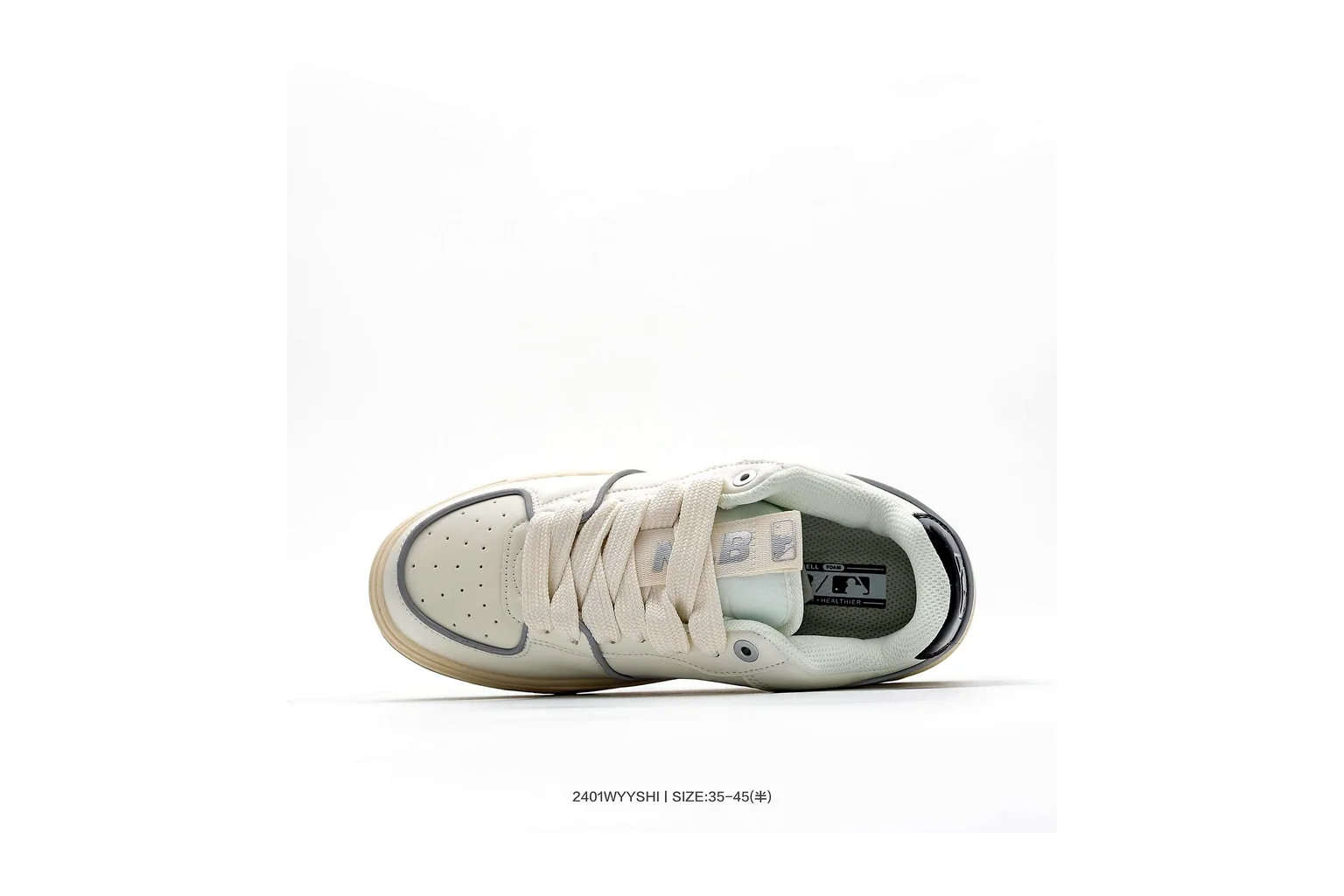 New Balance 550 White Beige Green court low top six photo view thumbnail 5
