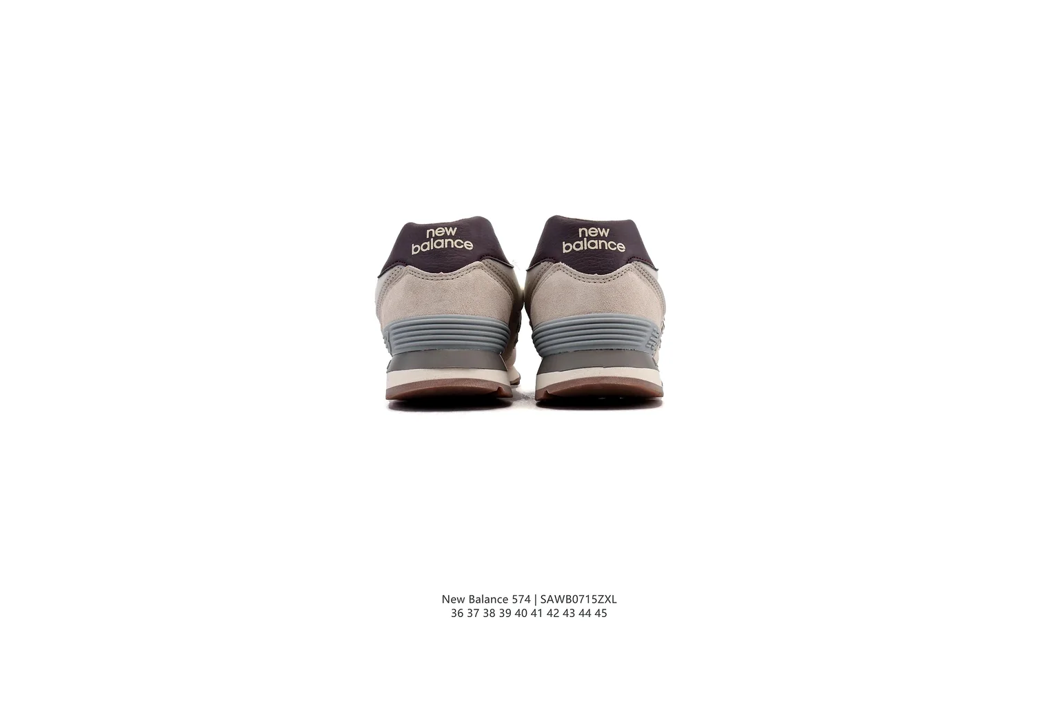New Balance 574 Cream Grey classic runner six photo view thumbnail 4