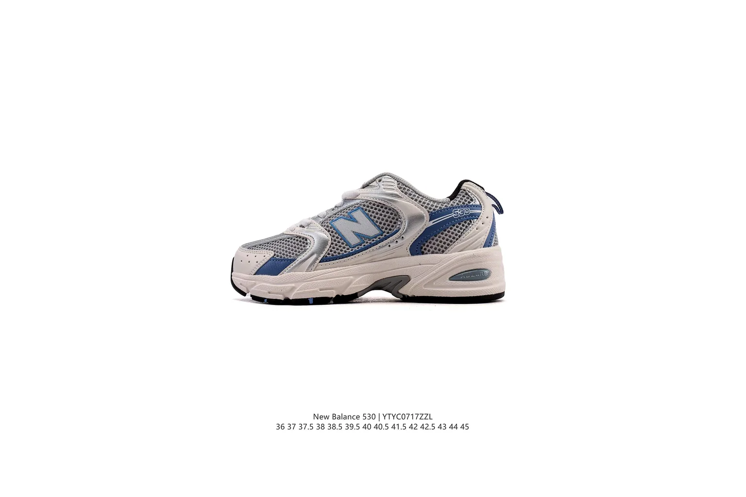 New Balance 9060 Silver Blue chunky runner six photo view
