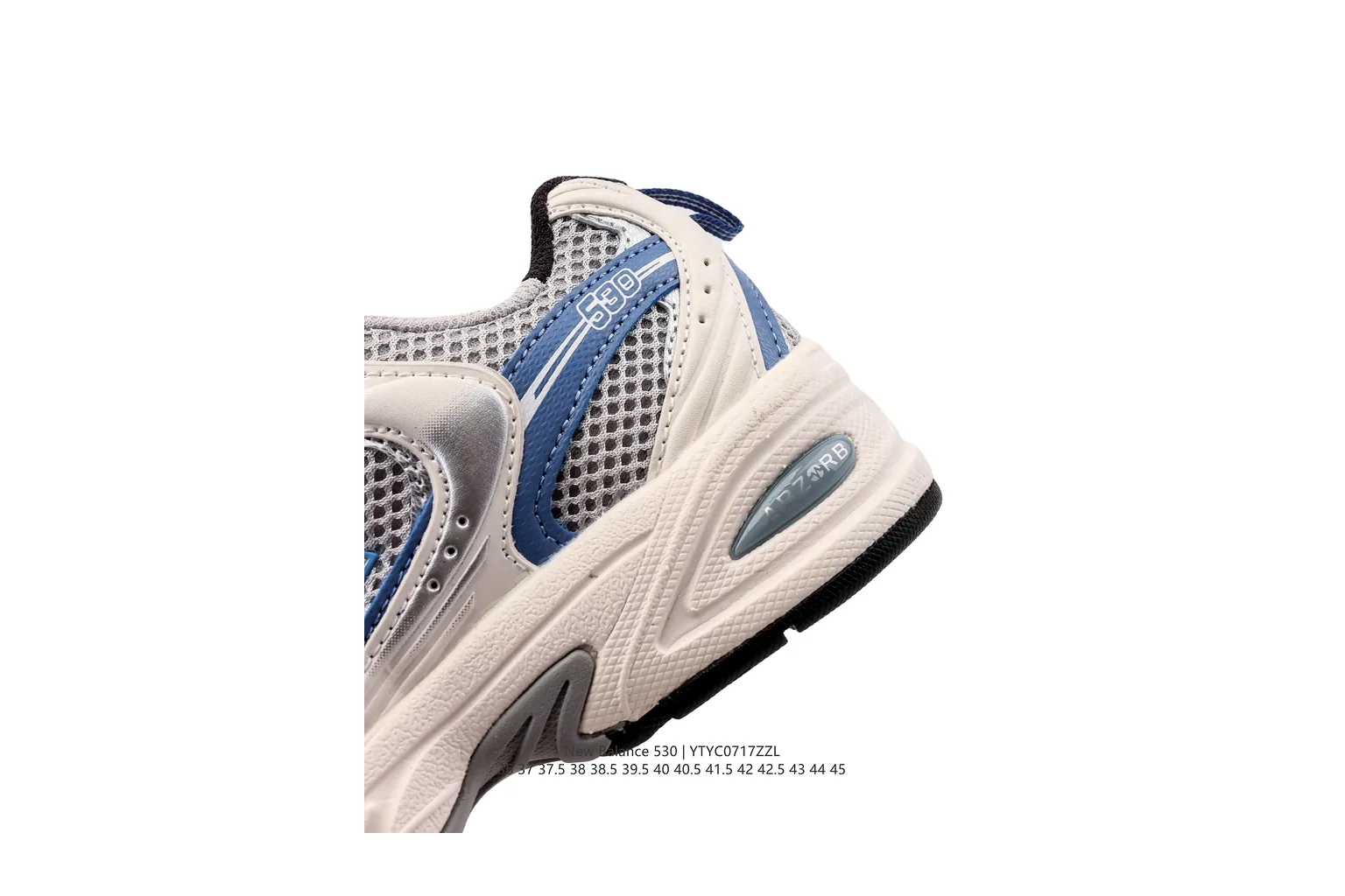 New Balance 9060 Silver Blue chunky runner six photo view thumbnail 6