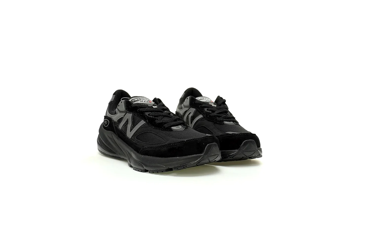 New Balance 9060 Triple Black chunky runner six photo view thumbnail 5