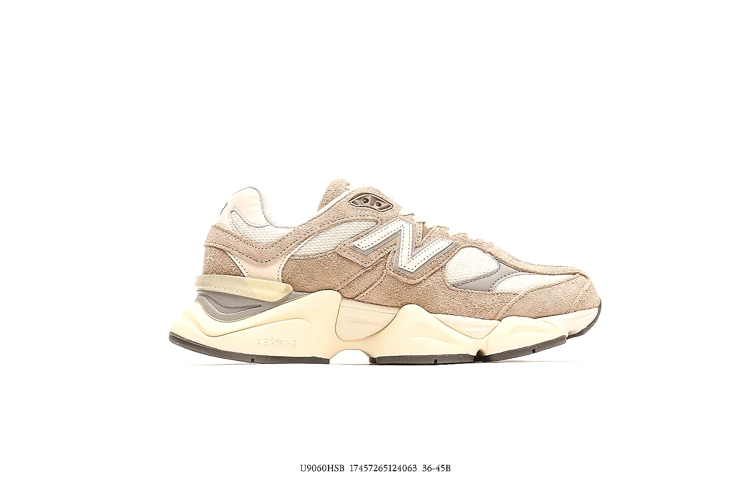 New Balance U9060HSB beige 9060 CNY 400 value find with chunky midsole thumbnail 2