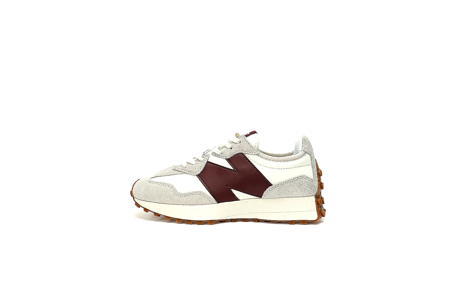 Kako Find List budget photos for New Balance Cream Burgundy Gum Runner Sneaker