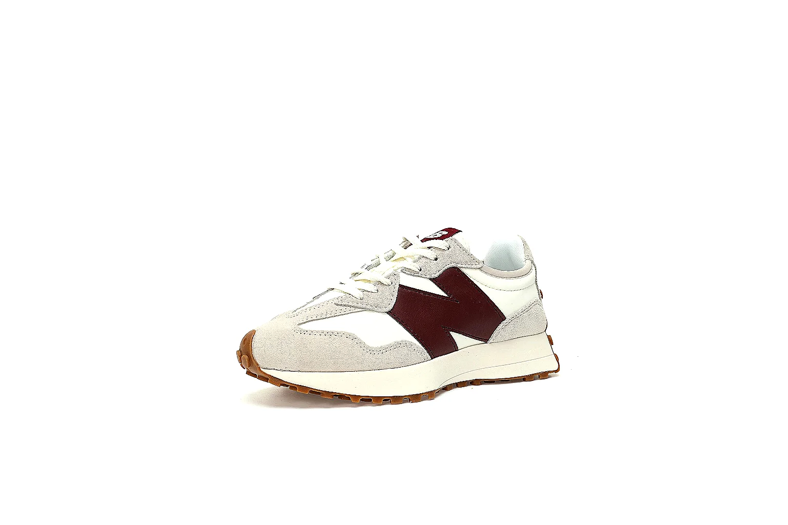 Kako Find List budget photos for New Balance Cream Burgundy Gum Runner Sneaker thumbnail 2