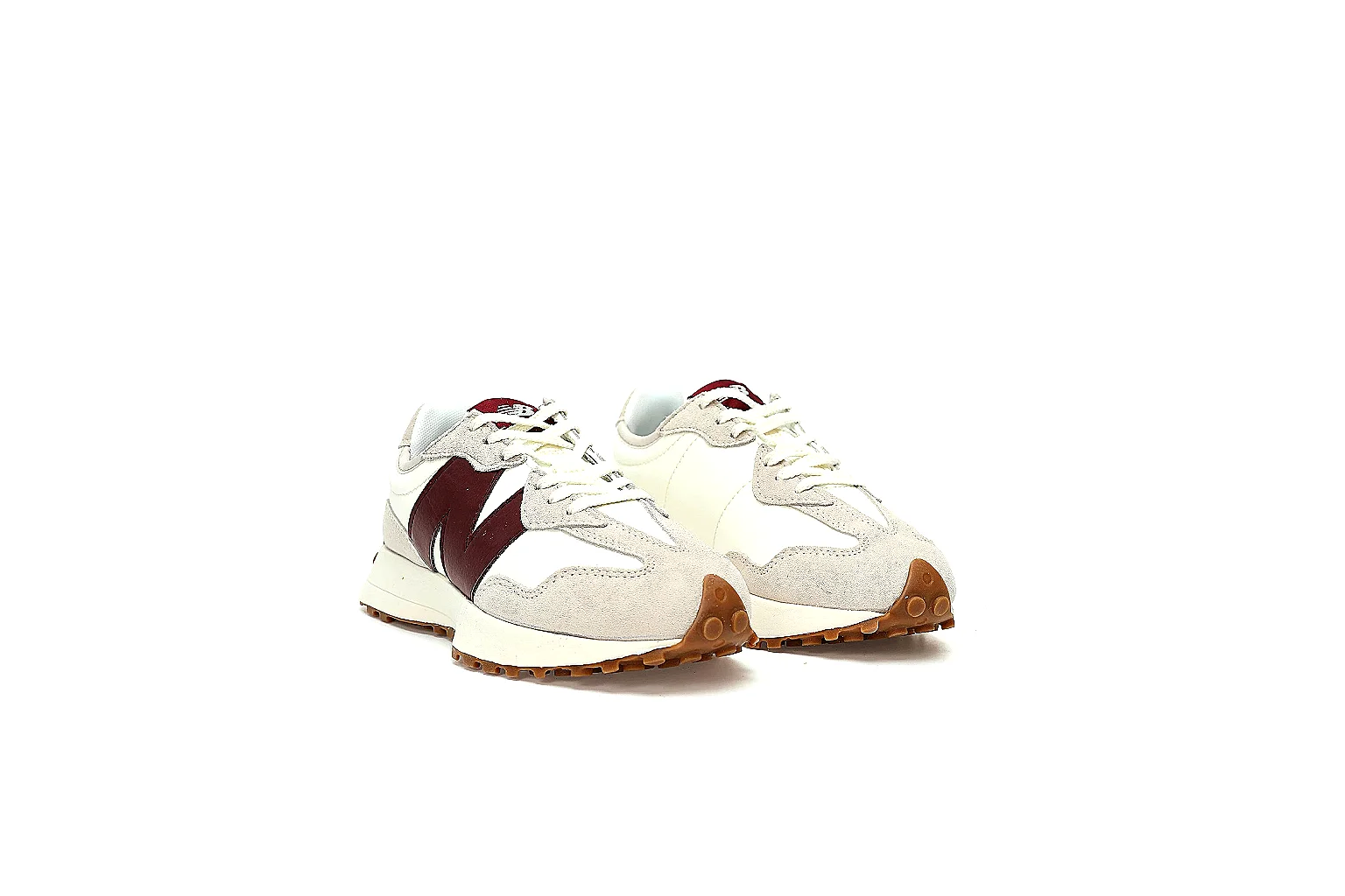 Kako Find List budget photos for New Balance Cream Burgundy Gum Runner Sneaker thumbnail 6