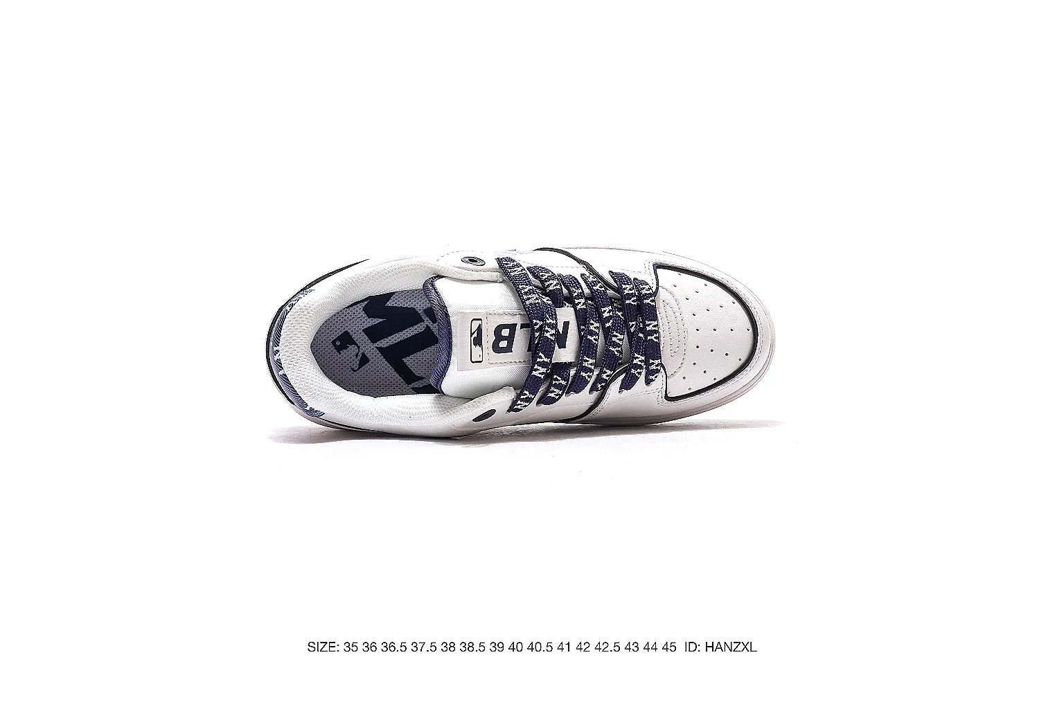 New Balance low-top casual White Navy 7875 budget find six-photo gallery thumbnail 4