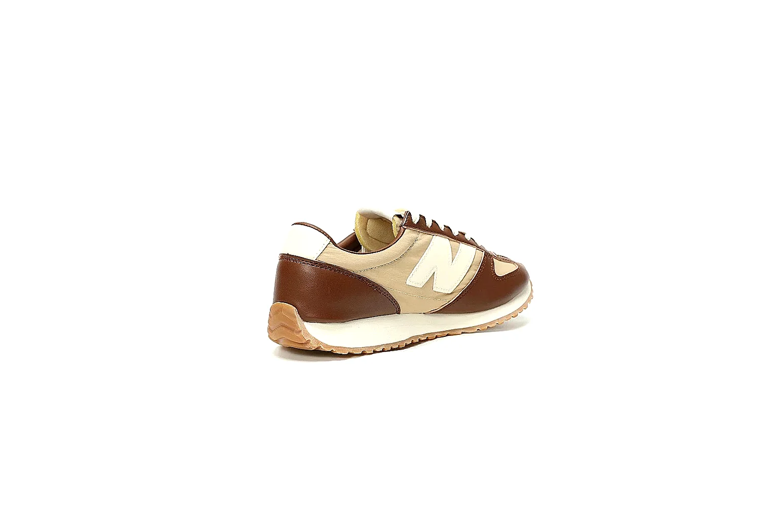 New Balance brown cream retro runner value find with gum outsole thumbnail 2