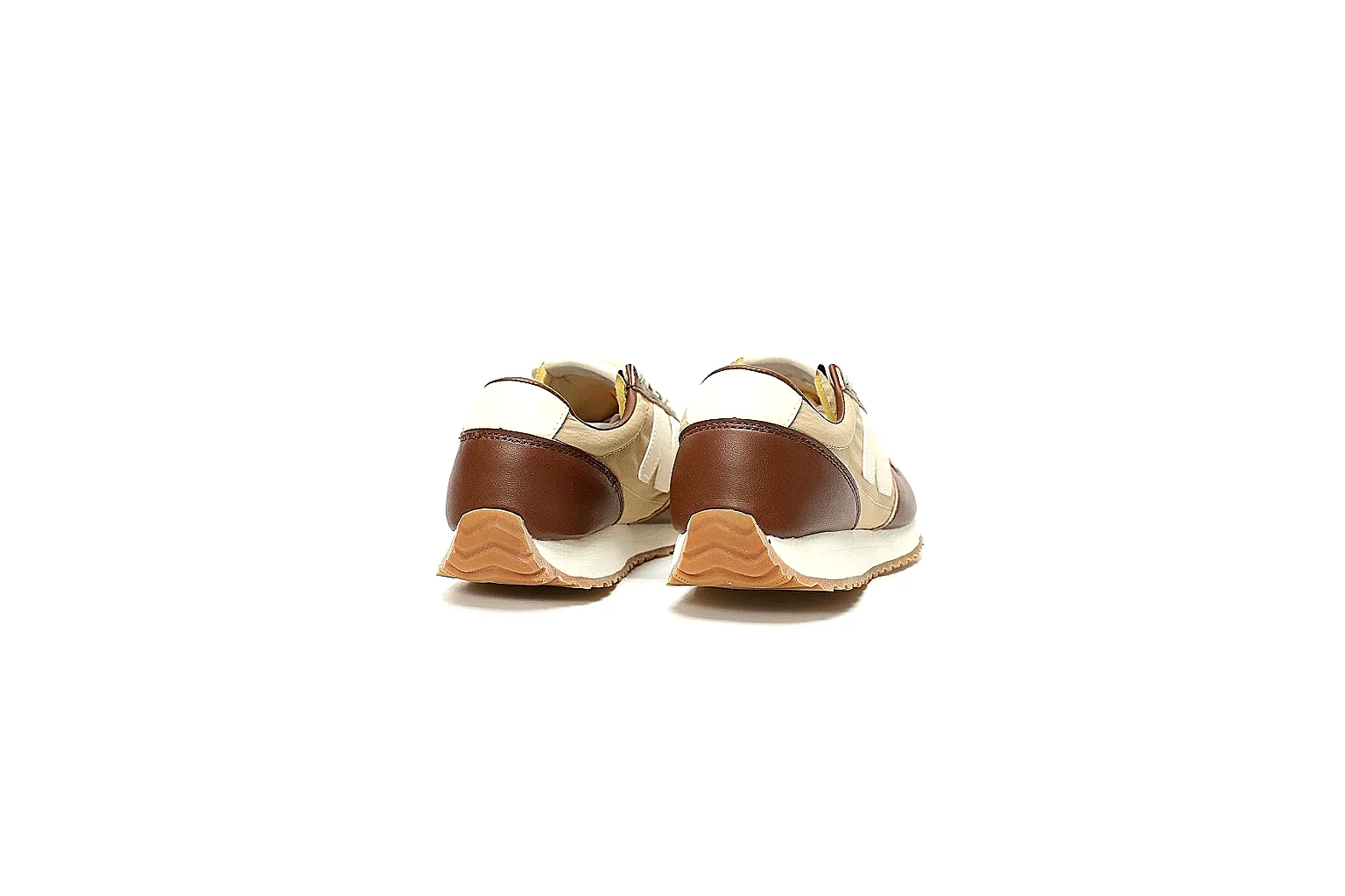New Balance brown cream retro runner value find with gum outsole thumbnail 6