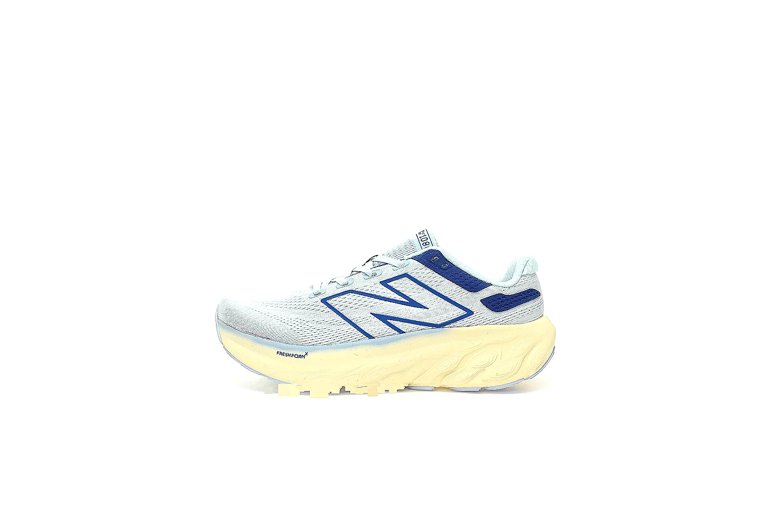 Kako Find List budget photos for New Balance White Blue Retro Runner Sneaker