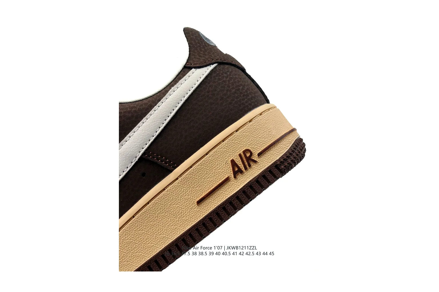 Nike Air Force 1 Low Black Gum court low top six photo view thumbnail 6