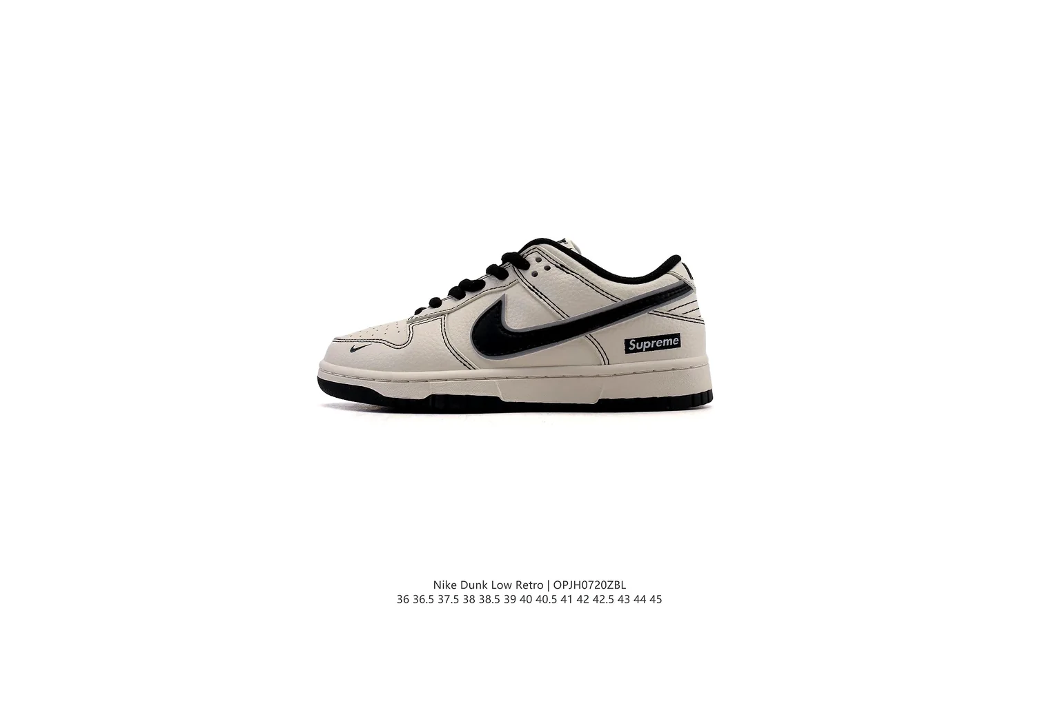 Nike Air Force 1 Low Sail Black court low top six photo view