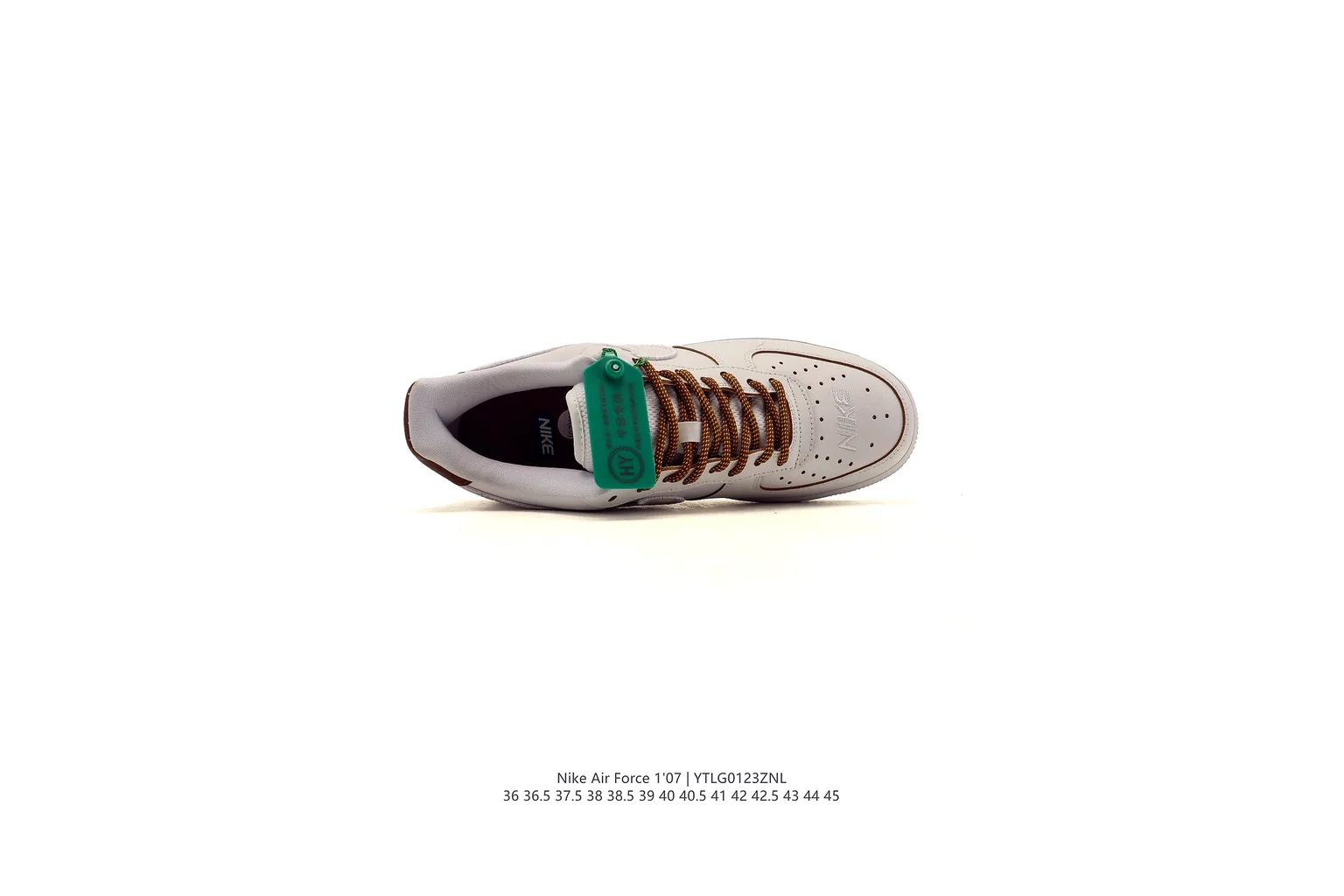 Nike Air Force 1 Low White Green court low top six photo view thumbnail 3