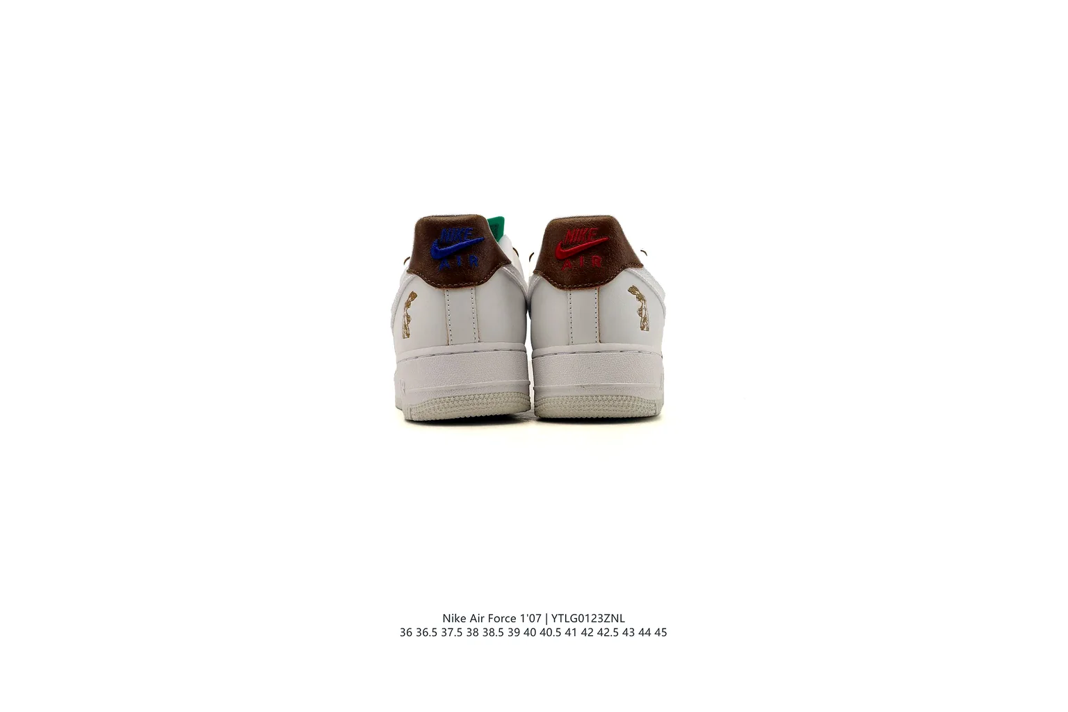 Nike Air Force 1 Low White Green court low top six photo view thumbnail 4