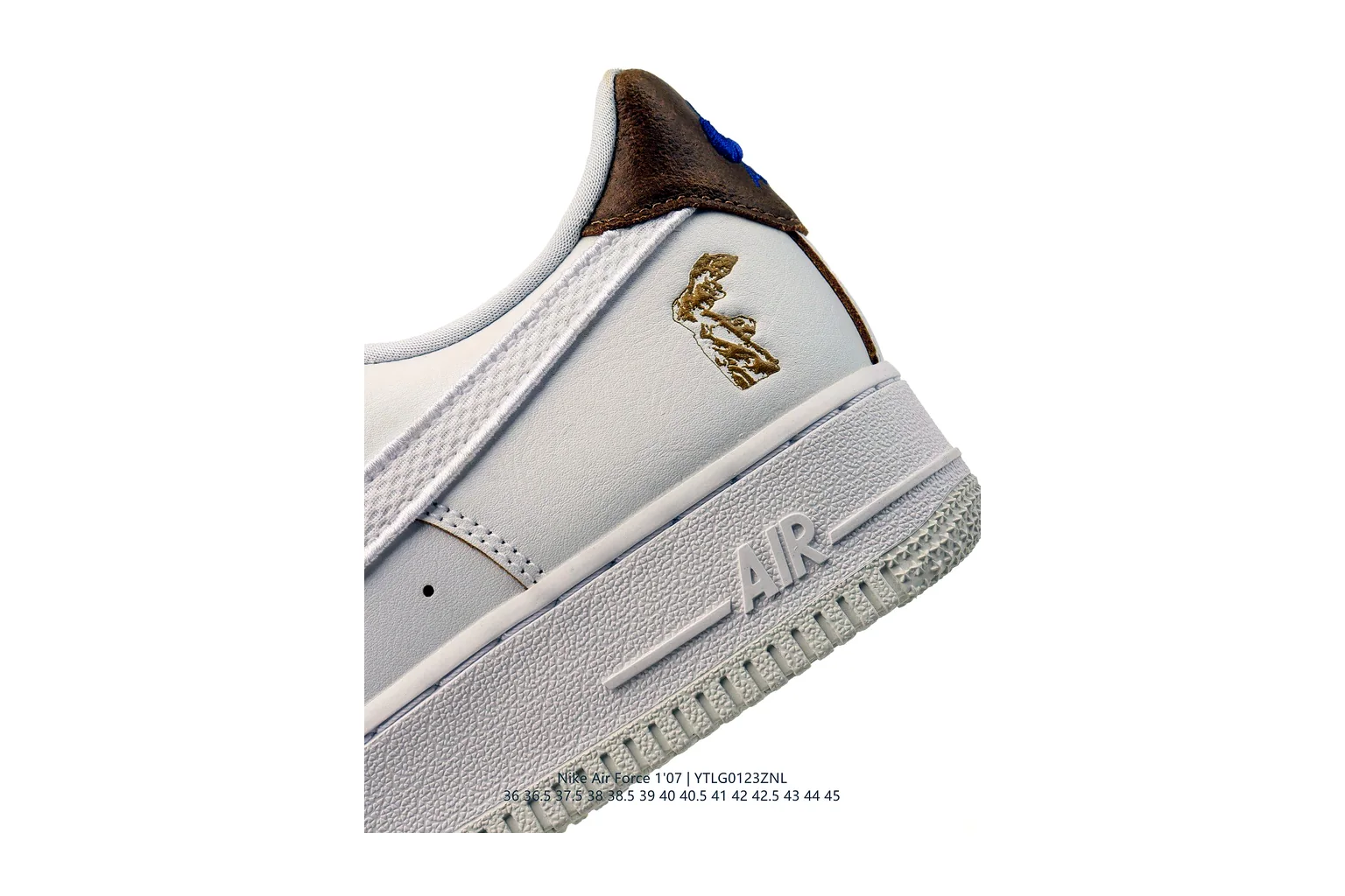 Nike Air Force 1 Low White Green court low top six photo view thumbnail 6