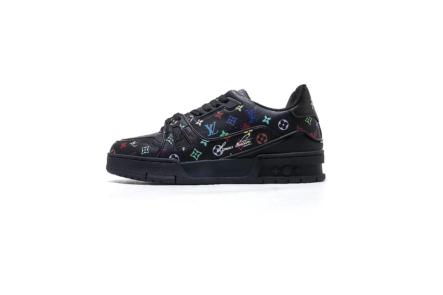 Nike Air Force style low-top Black Floral 7425 budget find six-photo gallery