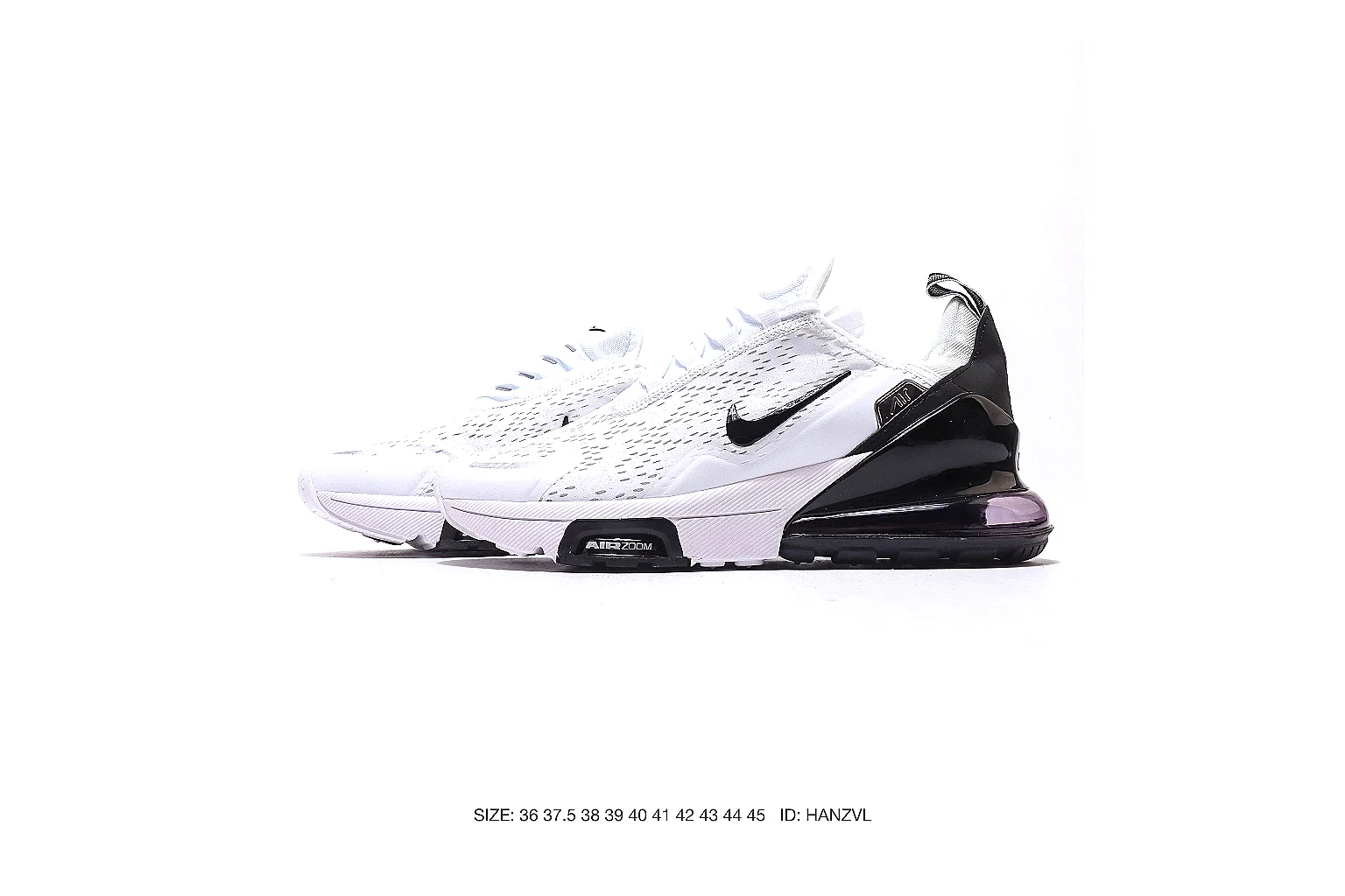 Nike Air Max runner White Black 7639 budget find six-photo gallery thumbnail 2