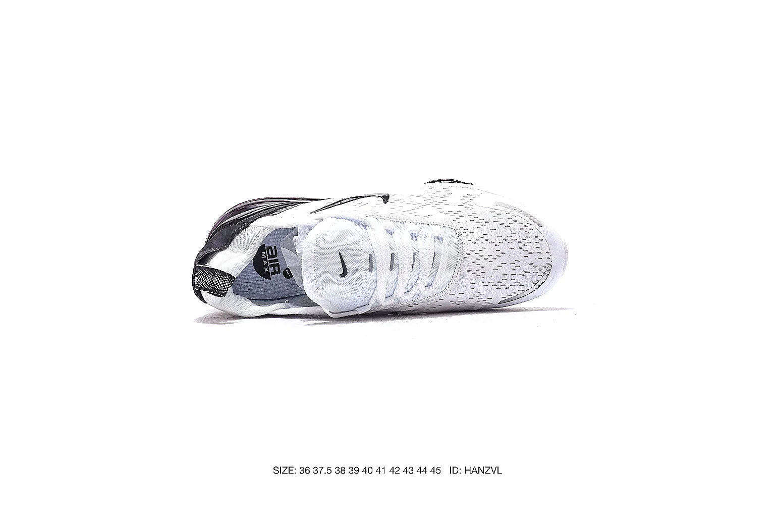 Nike Air Max runner White Black 7639 budget find six-photo gallery thumbnail 4