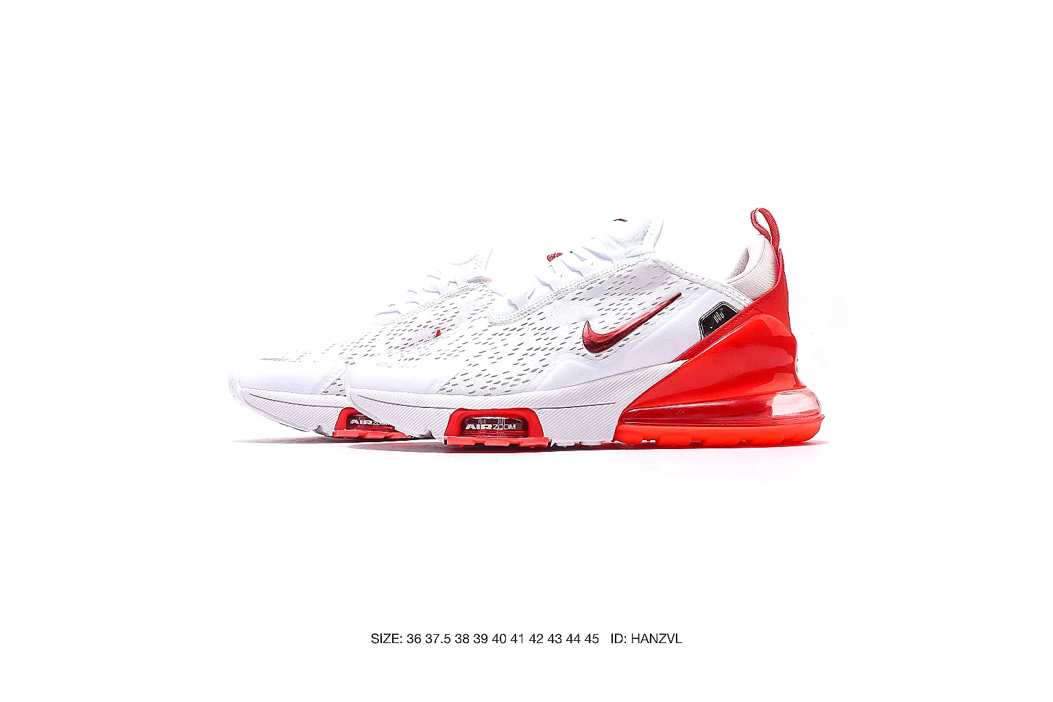 Nike Air Max style runner White Red 7616 budget find six-photo gallery thumbnail 2