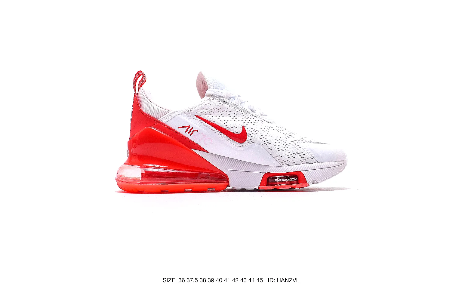 Nike Air Max style runner White Red 7616 budget find six-photo gallery thumbnail 3