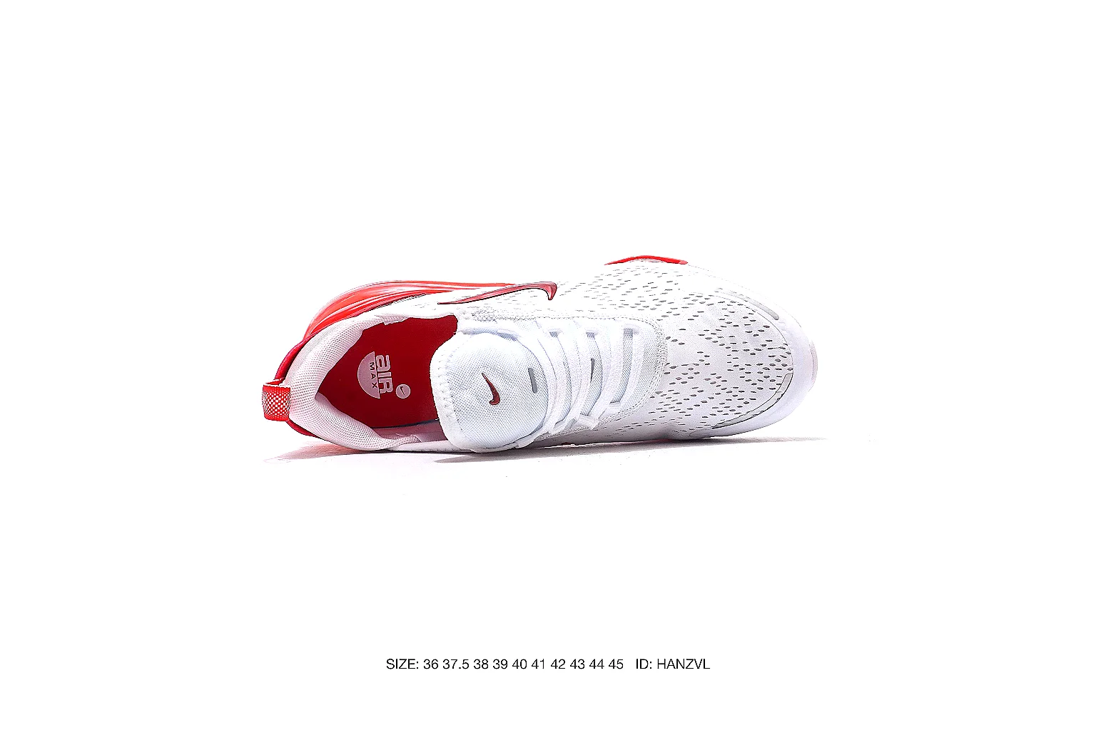 Nike Air Max style runner White Red 7616 budget find six-photo gallery thumbnail 4