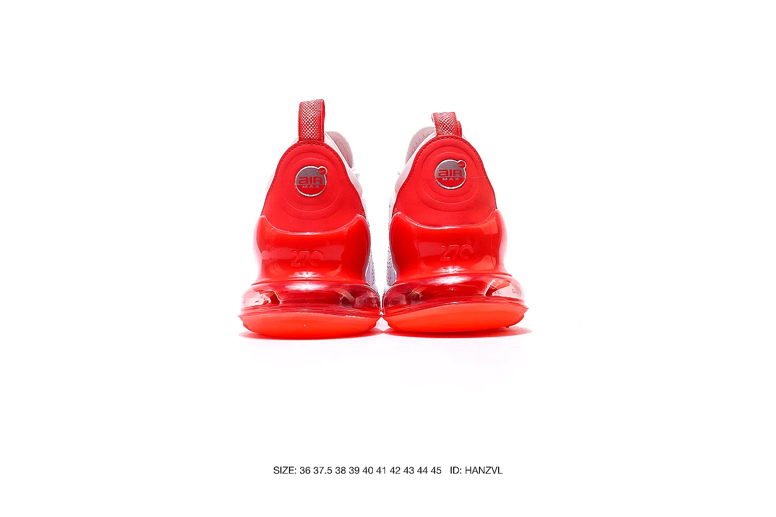 Nike Air Max style runner White Red 7616 budget find six-photo gallery thumbnail 5
