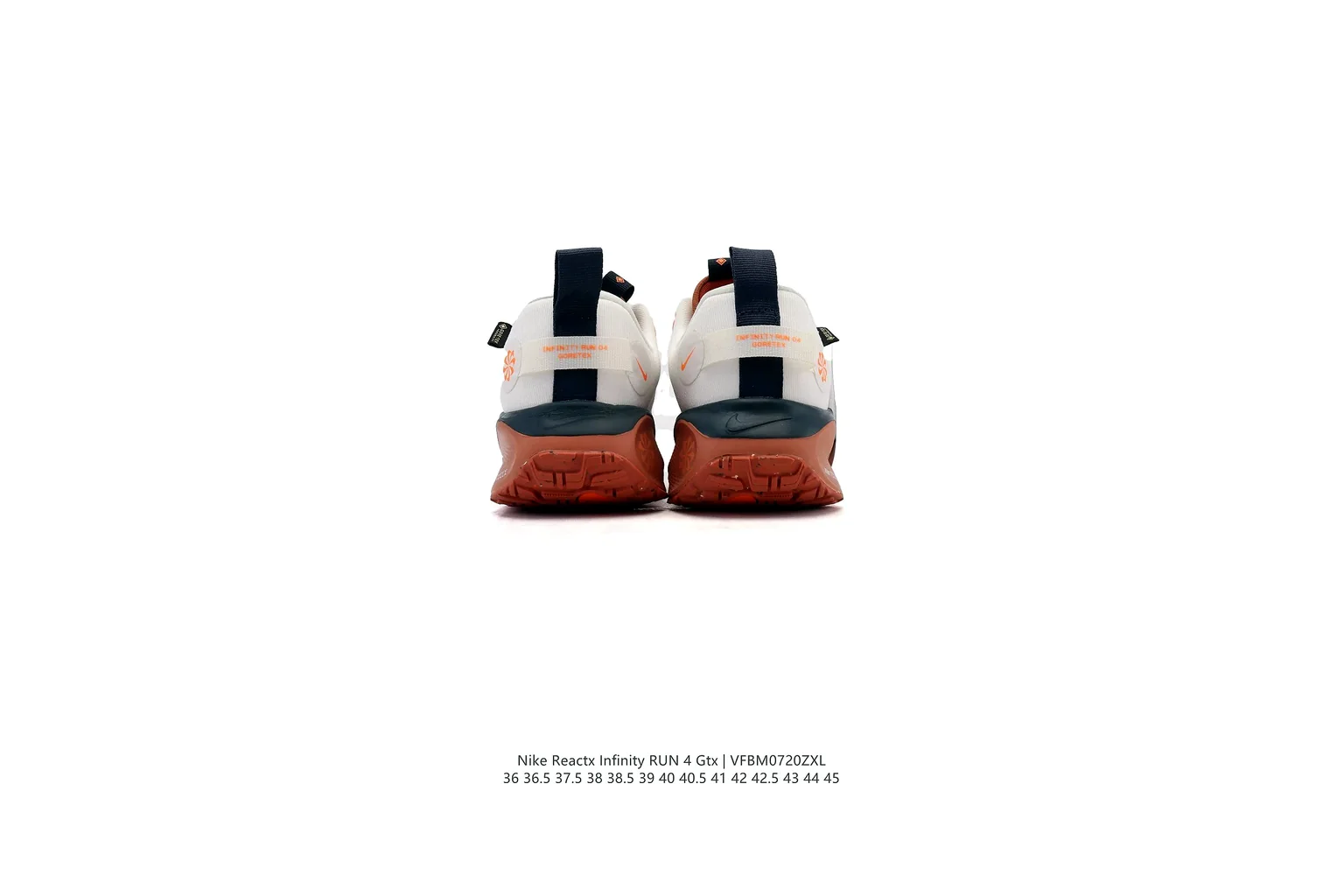 Nike Air Max White Orange air cushion runner six photo view thumbnail 4