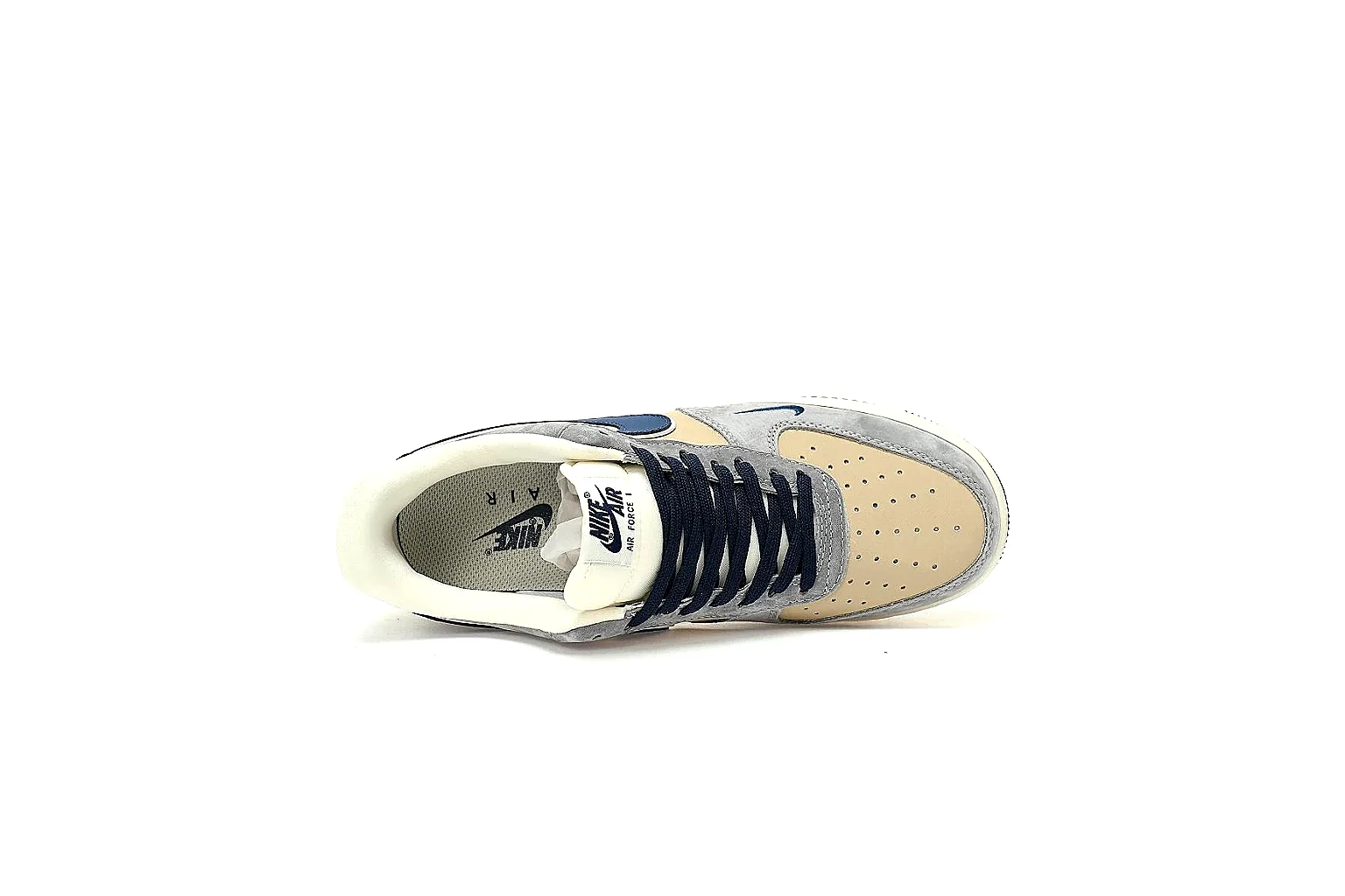 Kako Find List budget photos for Nike Beige Blue Low Court thumbnail 4