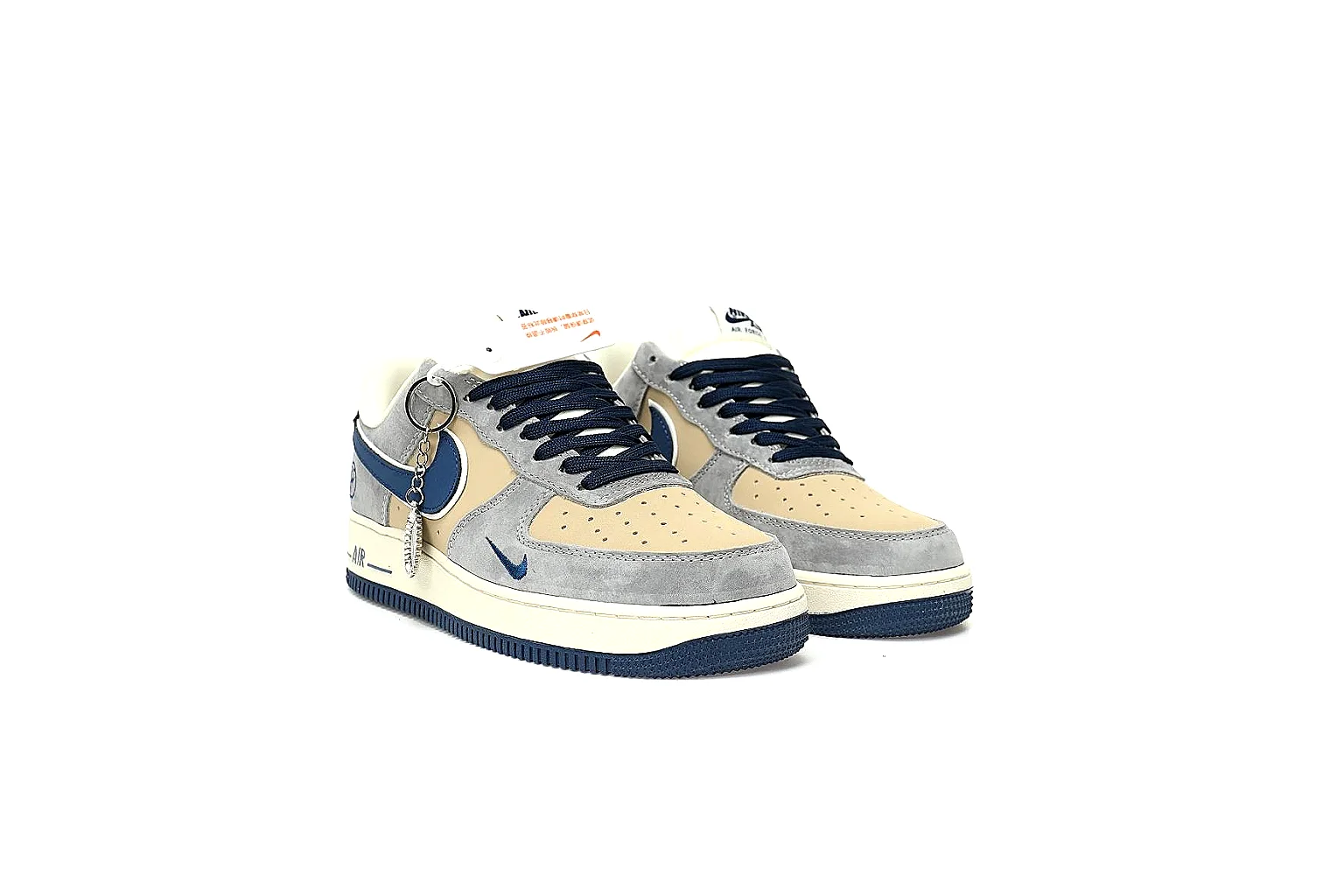 Kako Find List budget photos for Nike Beige Blue Low Court thumbnail 6