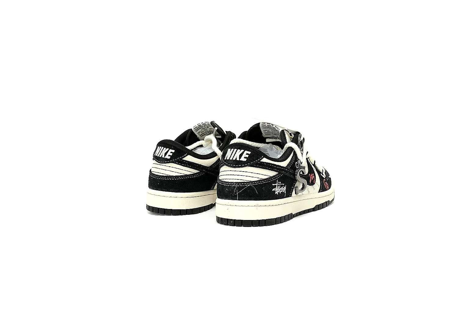 Kako Find List budget photos for Nike Black Red Low Court thumbnail 6