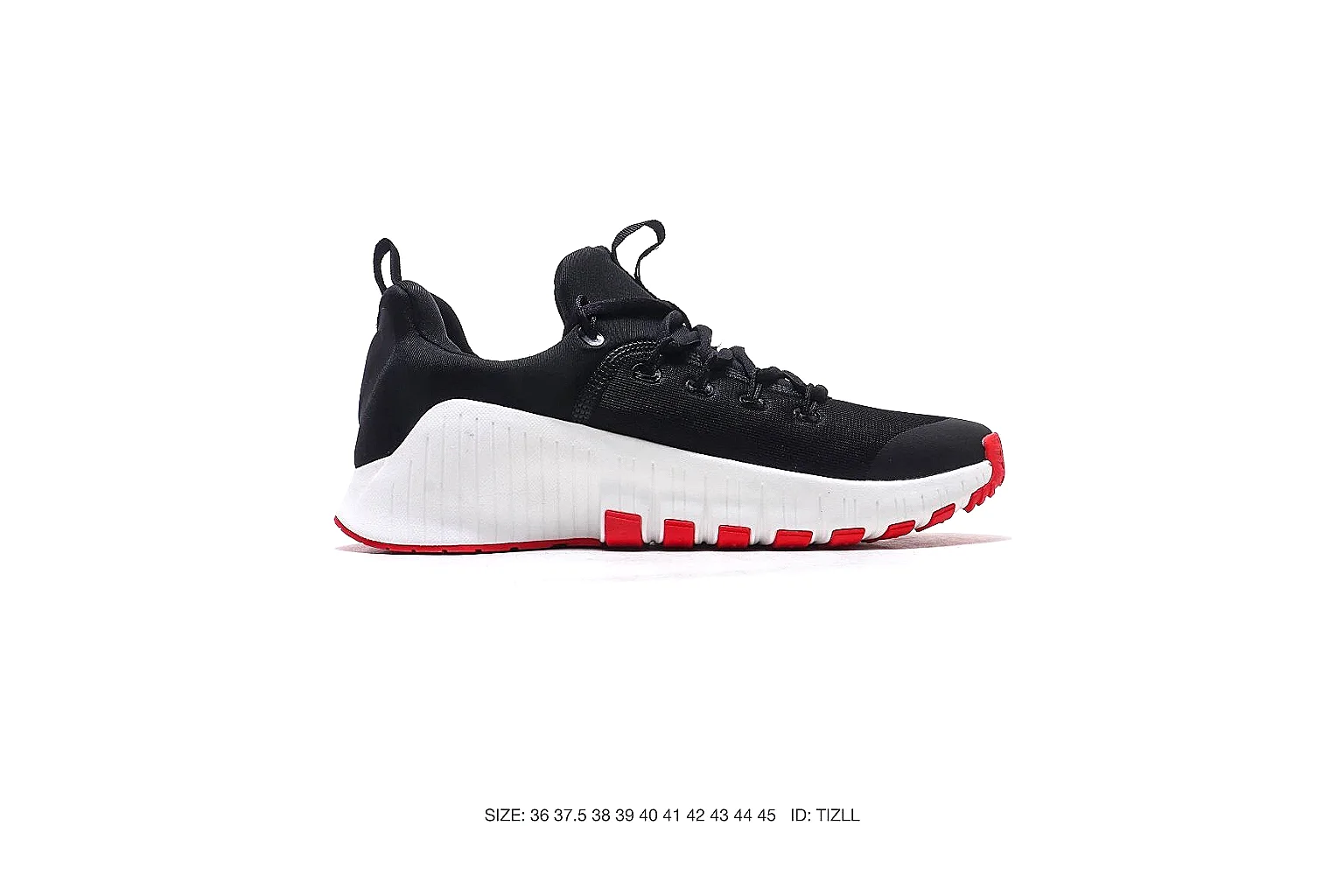 Nike black runner Black Red 7660 budget find six-photo gallery thumbnail 3