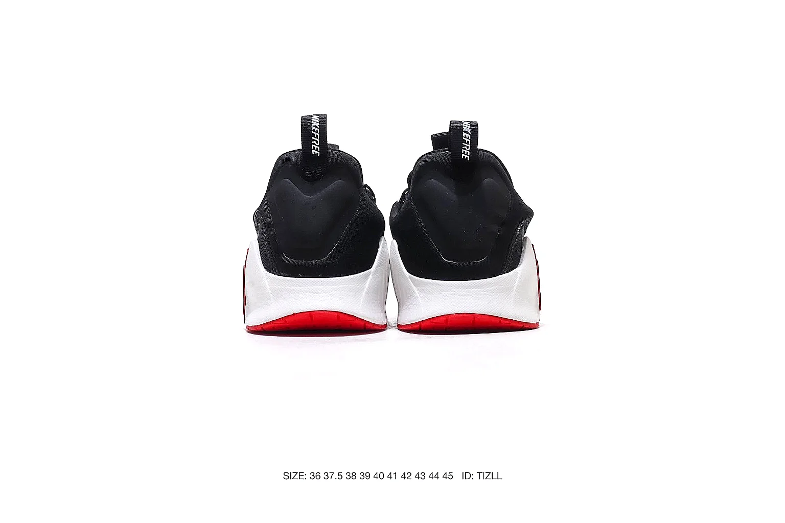 Nike black runner Black Red 7660 budget find six-photo gallery thumbnail 5