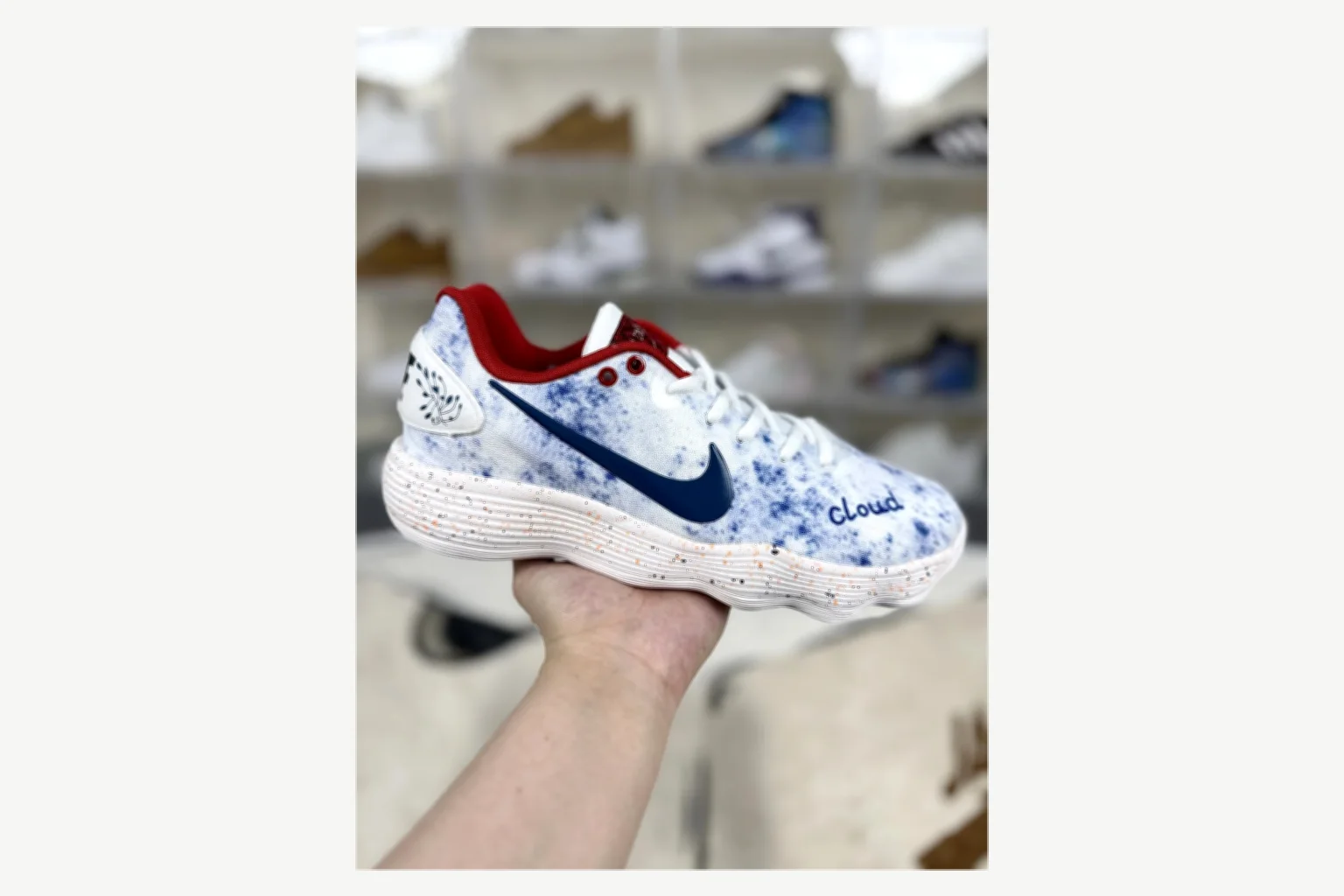 Nike White Blue Speckle Low Top value find image SKU 1194923813 thumbnail 2