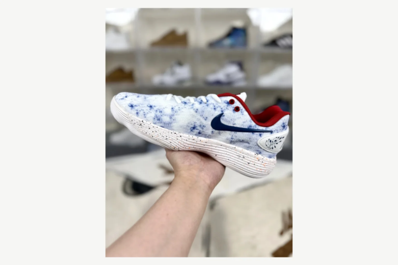 Nike White Blue Speckle Low Top value find image SKU 1194923813 thumbnail 3