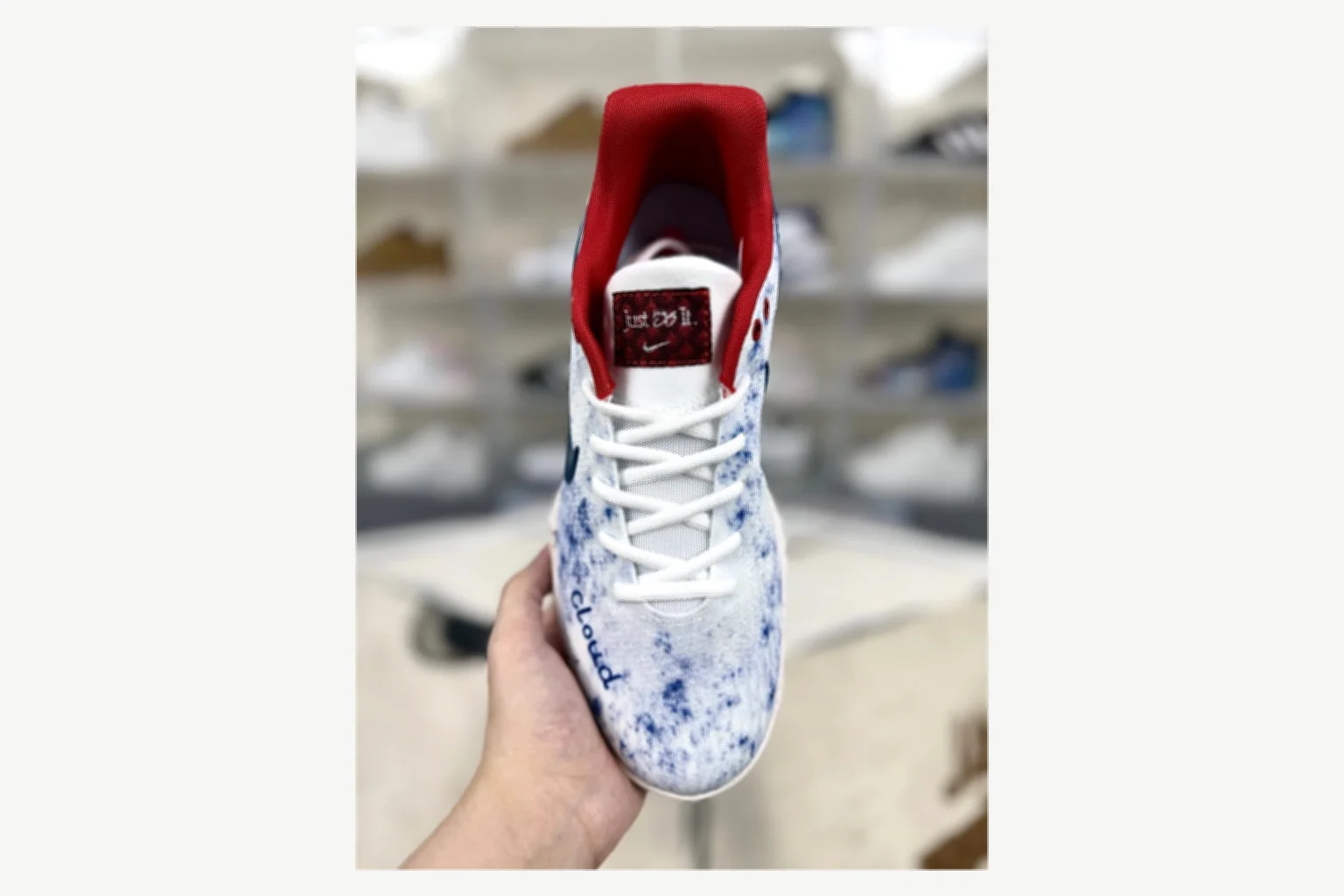 Nike White Blue Speckle Low Top value find image SKU 1194923813 thumbnail 5
