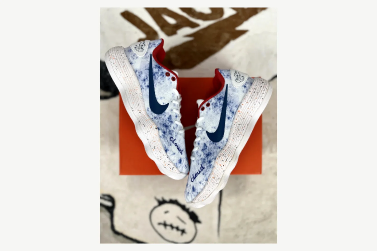 Nike White Blue Speckle Low Top value find image SKU 1194923813 thumbnail 6