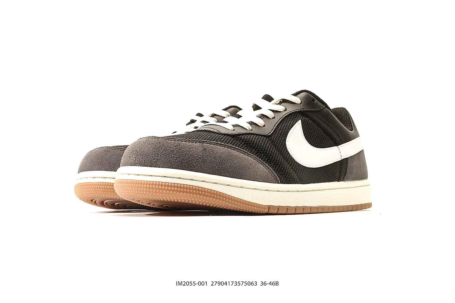Kako Find List budget photos for Nike Brown Black Low Court thumbnail 5
