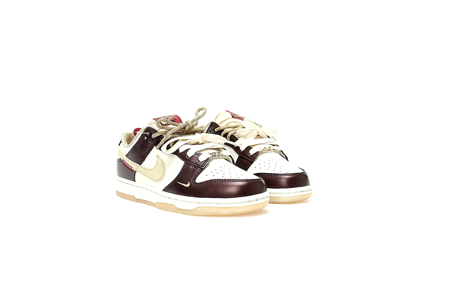 Kako Find List budget photos for Nike Brown Cream Low Court thumbnail 6