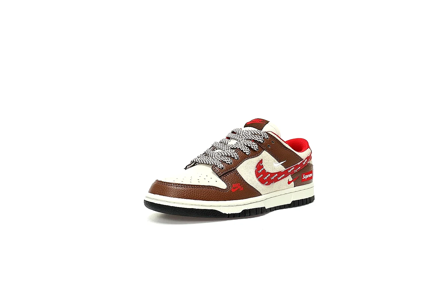 Kako Find List budget photos for Nike Brown Red Low Court thumbnail 2