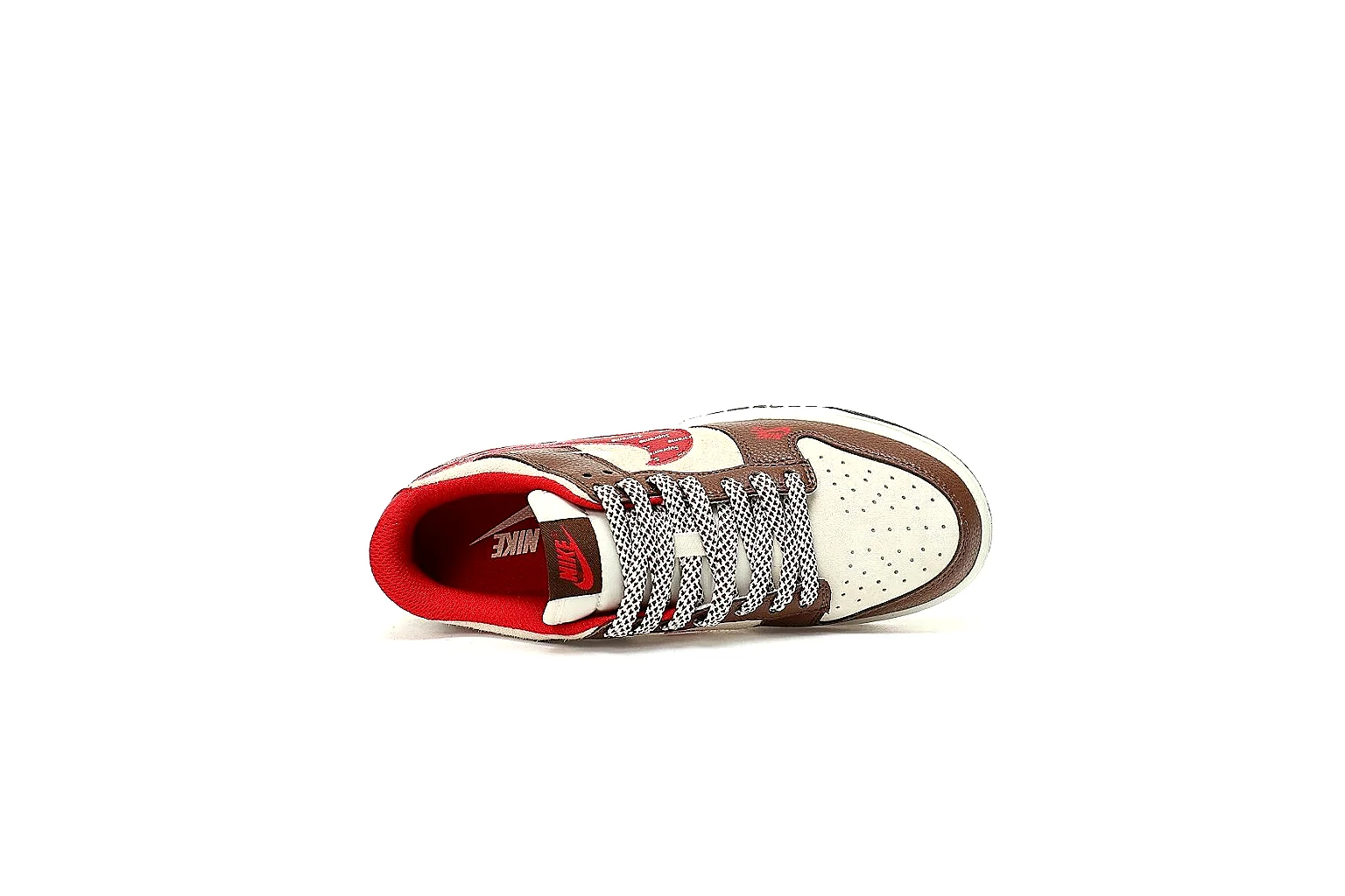 Kako Find List budget photos for Nike Brown Red Low Court thumbnail 4