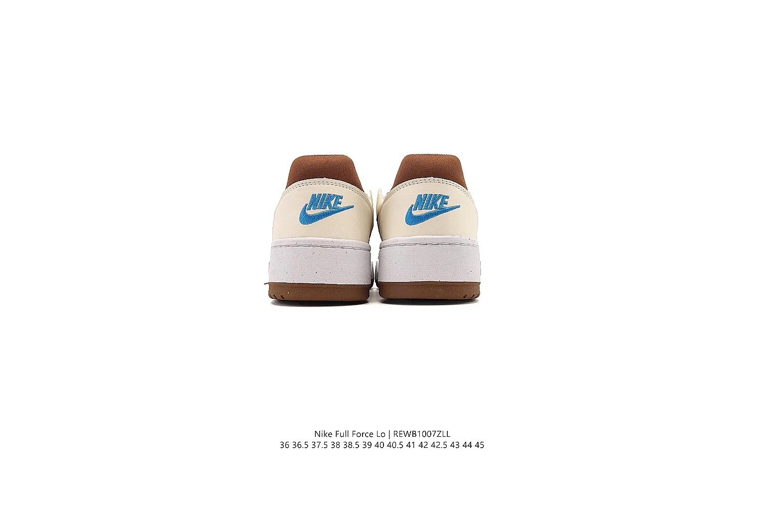 kakofindlist.com Nike White Brown Court Low 0376 White Brown low-top product image thumbnail 5