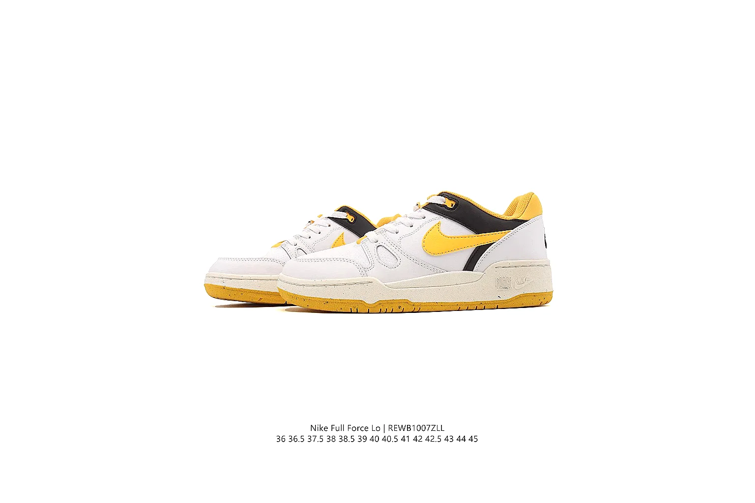 kakofindlist.com Nike White Yellow Court Low 0369 White Yellow low-top product image thumbnail 2